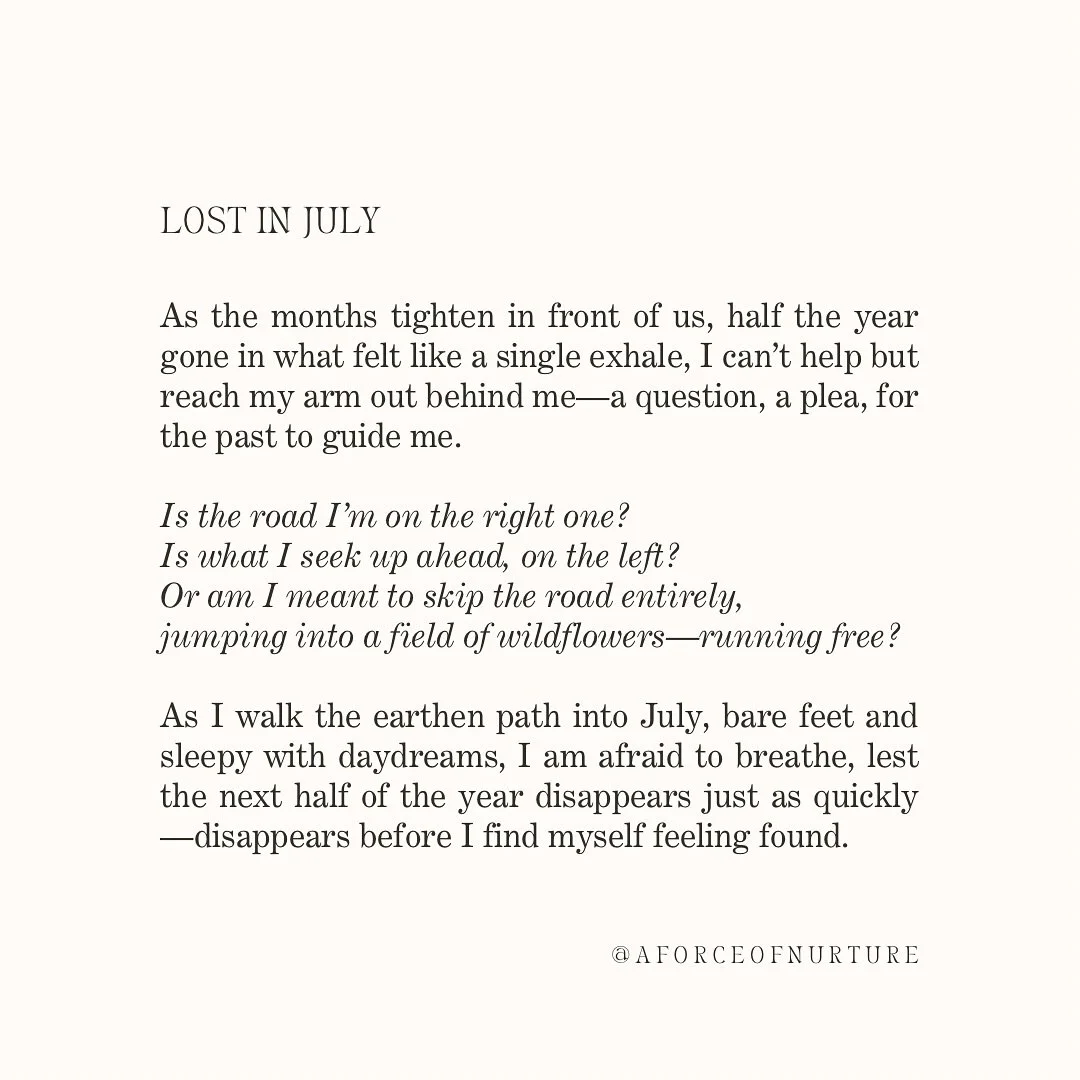 A little lost, a little found.

The story behind the copy👇🏻 

The first poem is how I&rsquo;m currently feeling&mdash;lost and adrift, unsure of myself and unsure if I&rsquo;m doing this thing called life right. 

The second poem is what I&rsquo;m 
