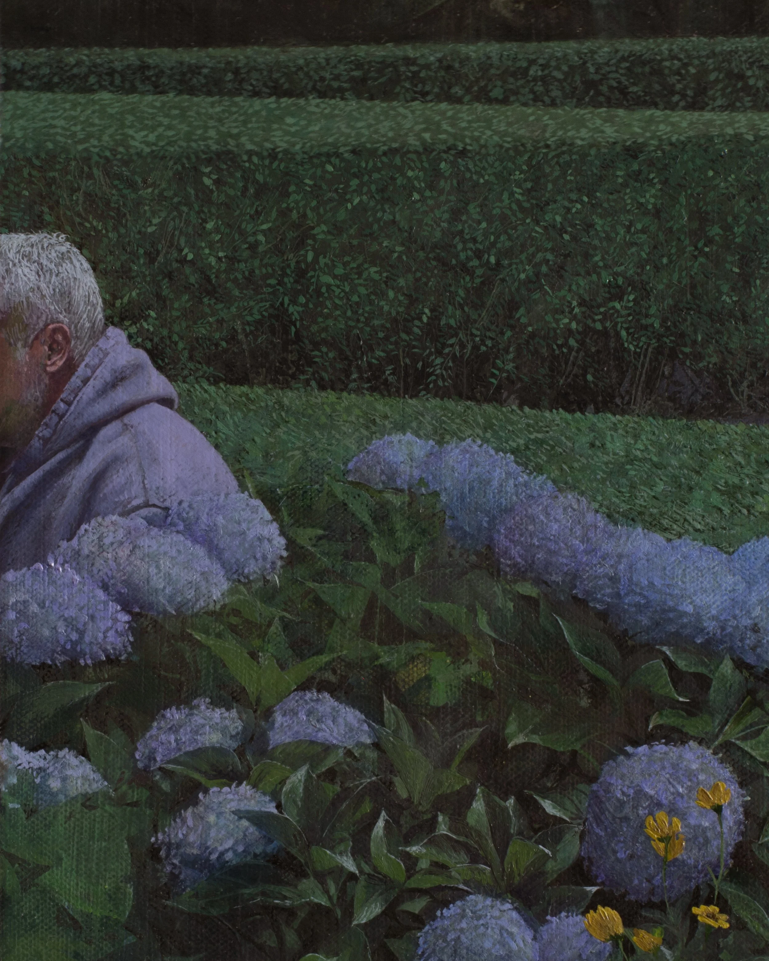 Oil, 48 x 48 inches (detail), 2023