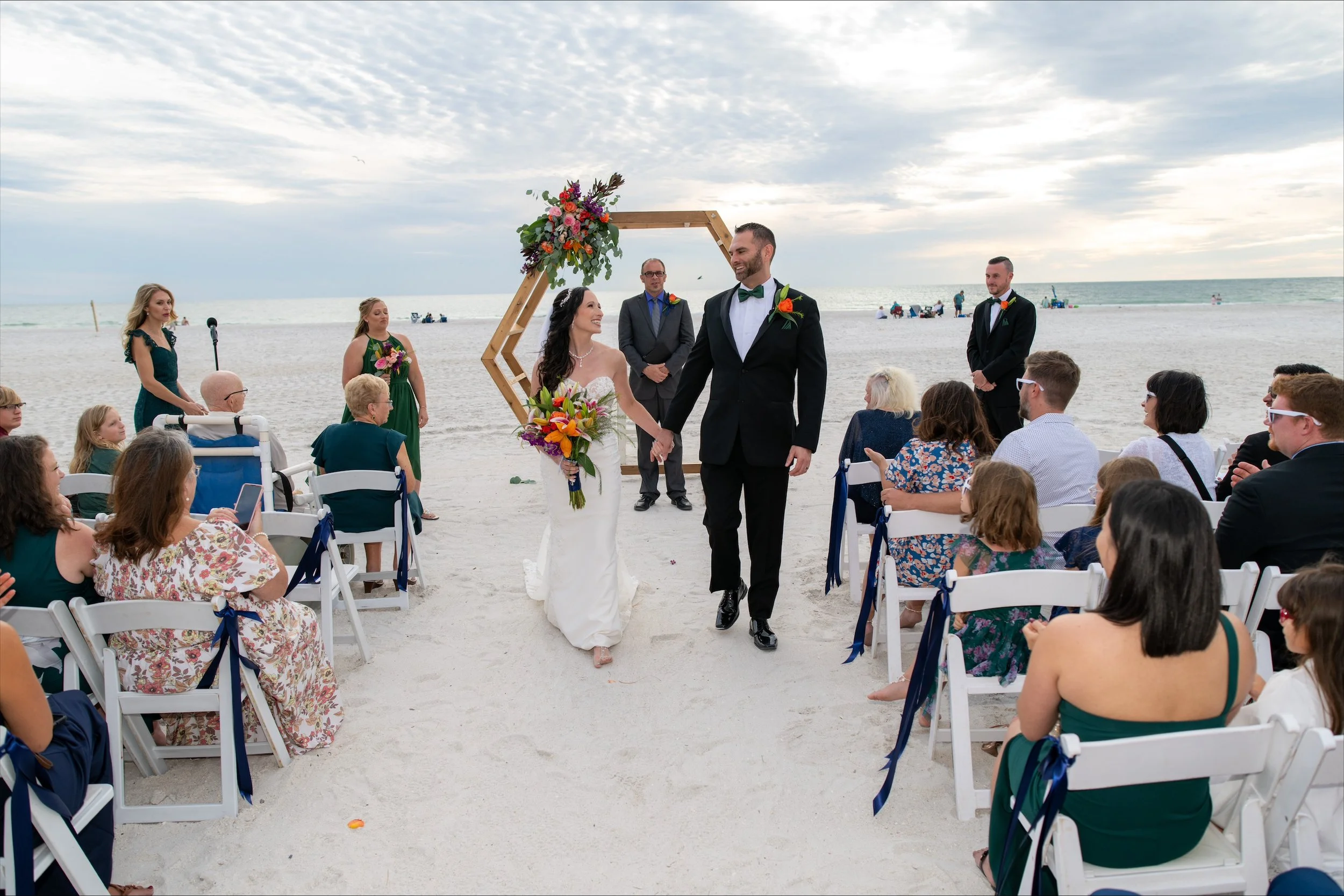 Couple getting married on the beach in Clearwater