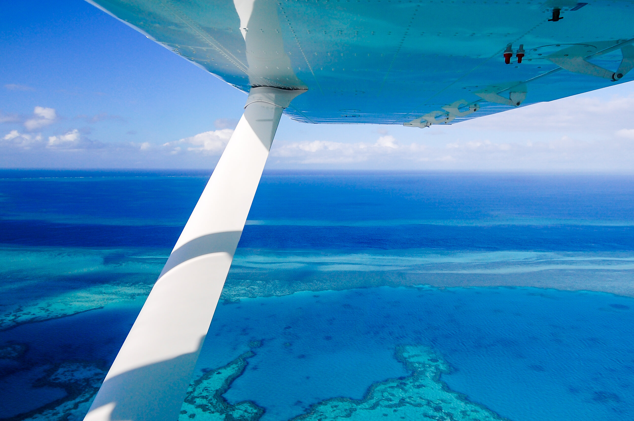 Scenic flight at Great Barrier Reef, Queensland