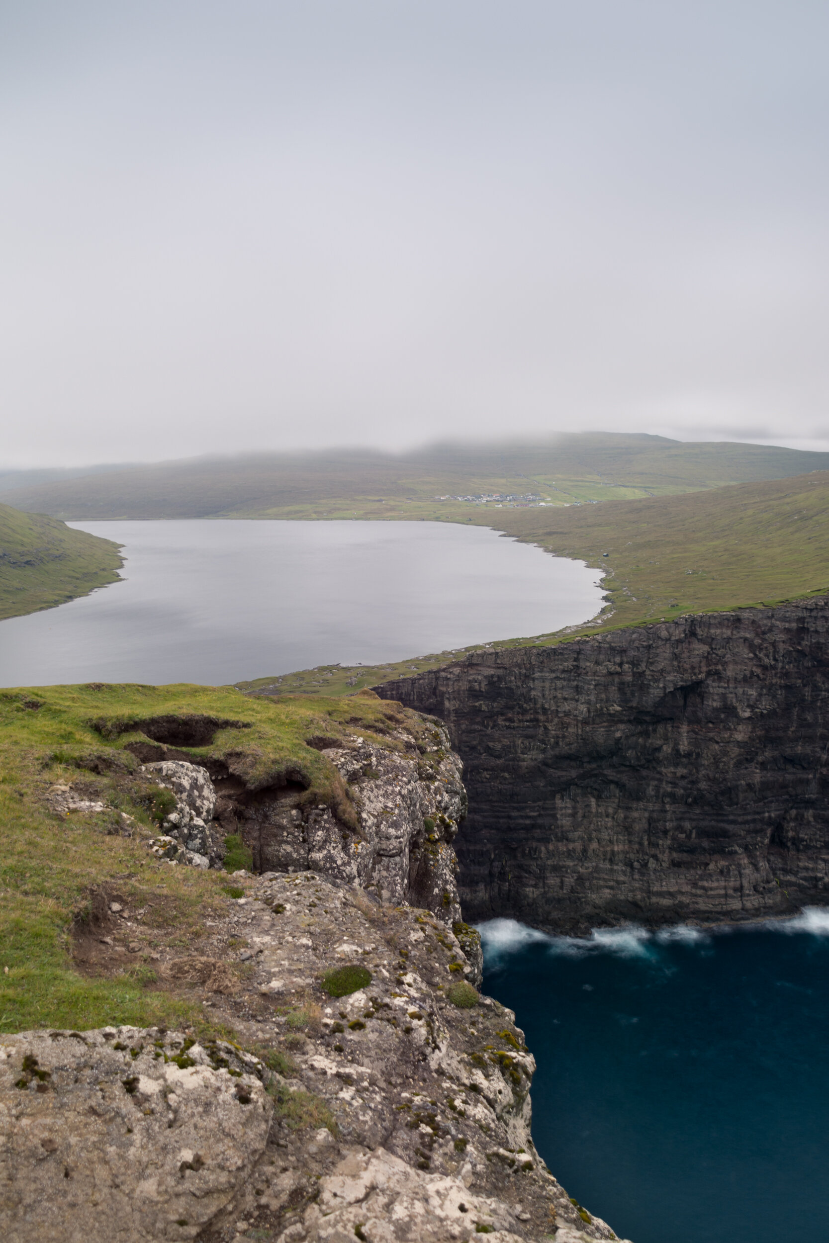 Hike to Trælanípa, Faroe Islands