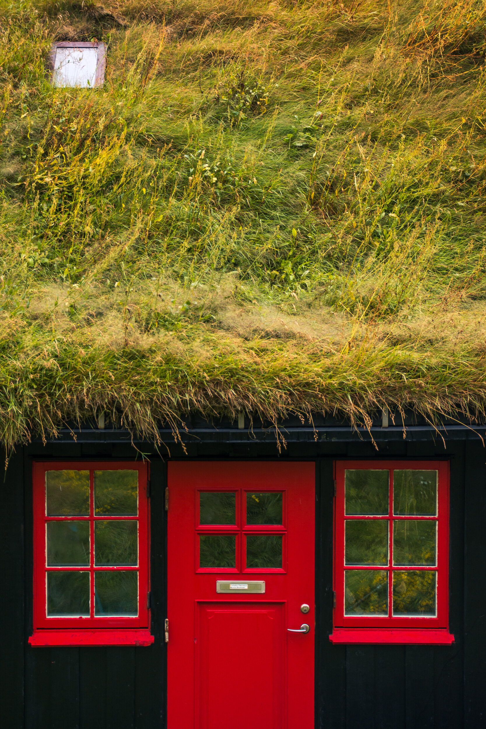Faroe Islands homes, green roof