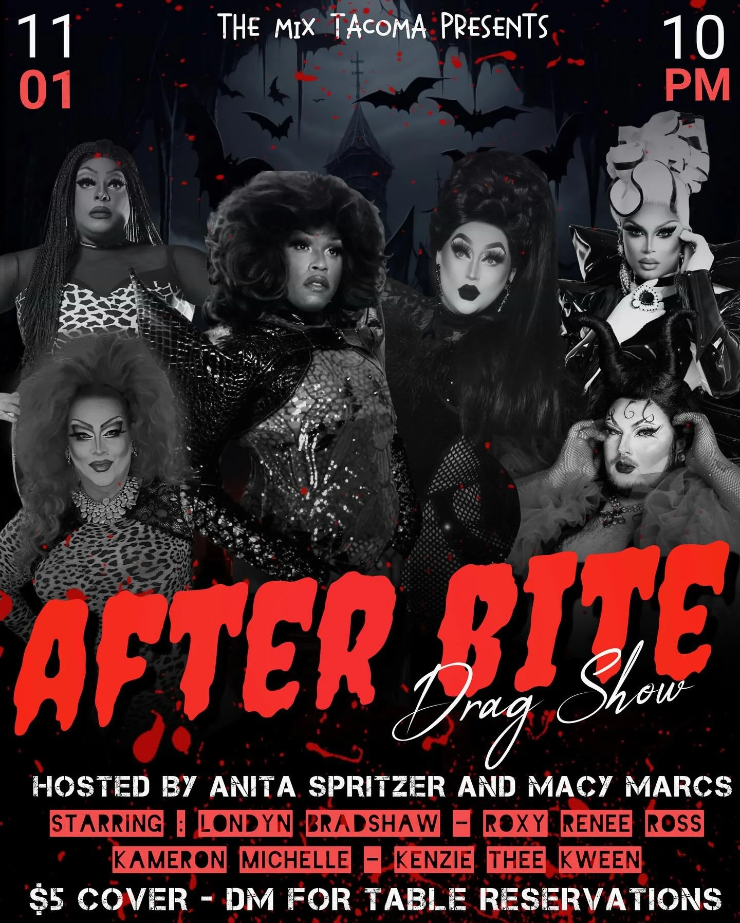 🩸BOO! Just when you thought the party was over?! WE ARE STILL THIRSTY! After celebrating Halloween with us on Friday at Thirst Trap, join us on SATURDAY for an extra spooky drag show AFTER BITE! It&rsquo;s going to be a bloody sickening time! 🩸
.
H
