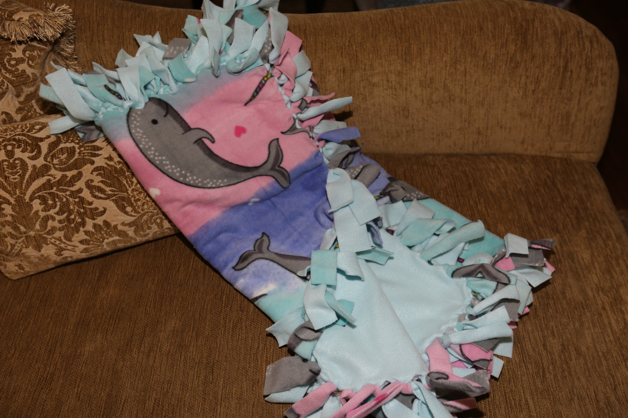 Hand-Made Fleece Blanket SQAO228