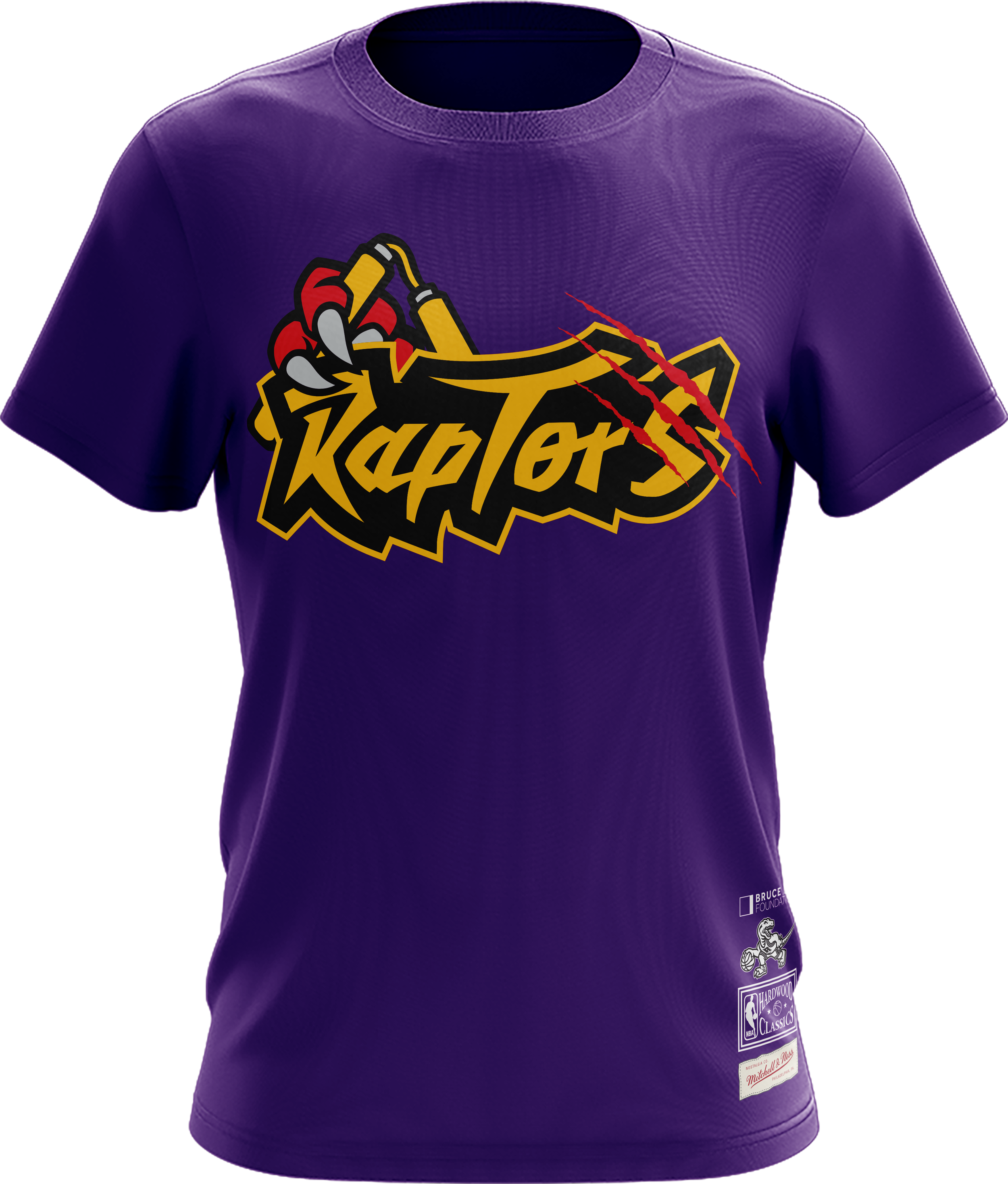 Mitchell &amp; Ness Toronto Raptors x Bruce Lee T-shirt - PURPLE