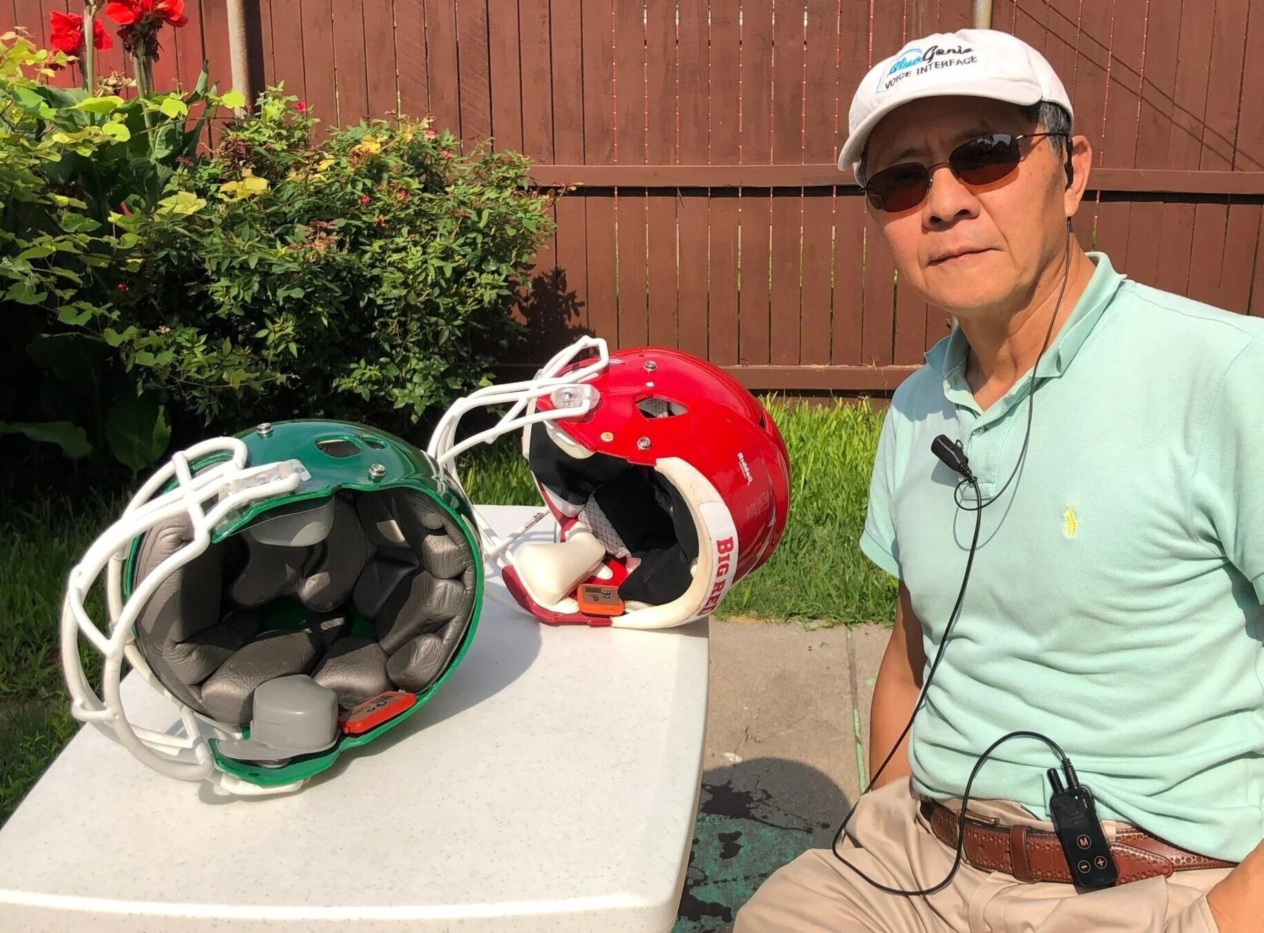 Qubit Football, baseball, softball radio communication device, kit