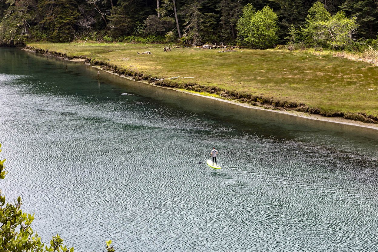Paddle boarder on Big River