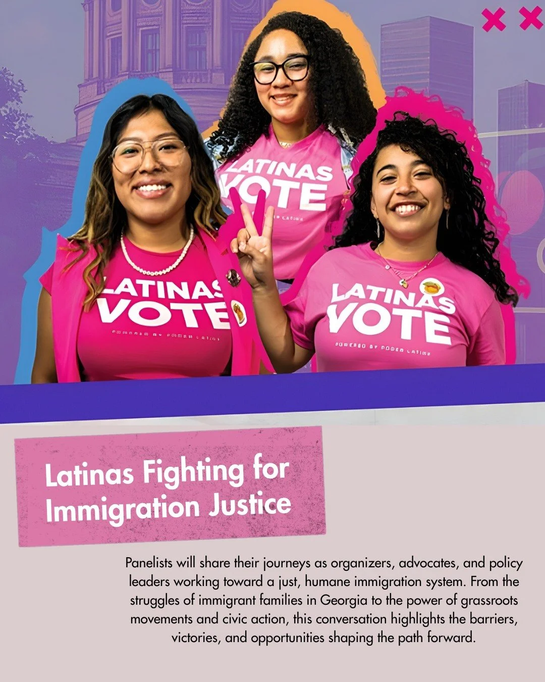 ✨ Meet the voices shaping change! ✨

We&rsquo;re excited to introduce our panelists and moderator  for the Georgia #PoderosaStateSummit. Hear their stories as organizers, advocates, and policy leaders fighting for a just and humane immigration system