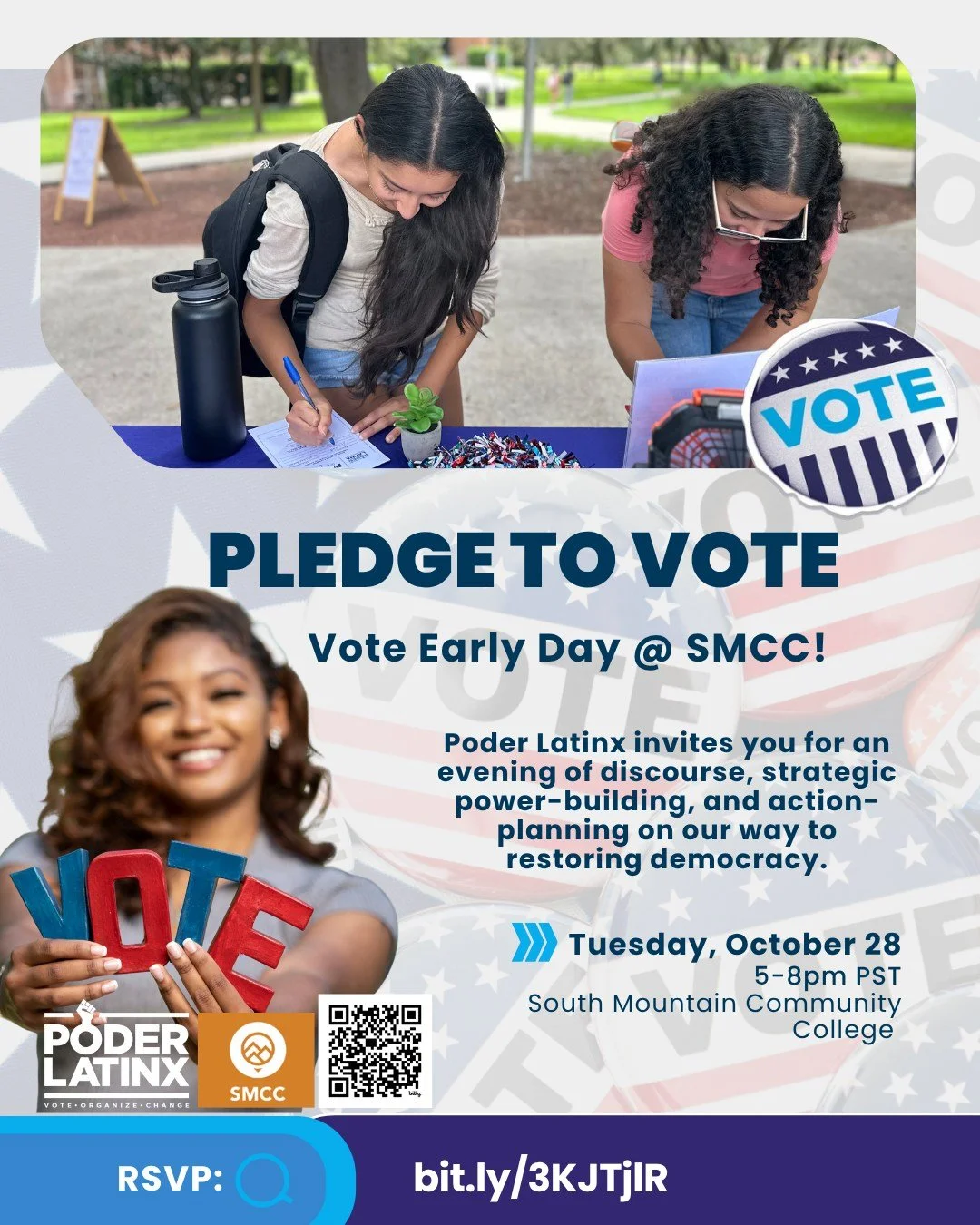 ✨ It&rsquo;s Vote Early Day! 🗳️

Join Poder Latinx for an evening of powerful conversation, strategic power-building, and action-planning &mdash; all on our path to restoring democracy. 💪🏽💜

#VoteEarlyDay #PoderLatinx #RestoreDemocracy #CivicPowe