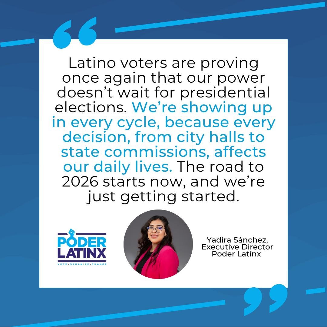 Latino voters are shaping the future, one election at a time. From local offices to state commissions, our voices matter and our power is undeniable. The road to 2026 begins today. ✊🏽💪🏽 #PoderLatinx #LatinoPower #Vote #CivicEngagement 

https://bi