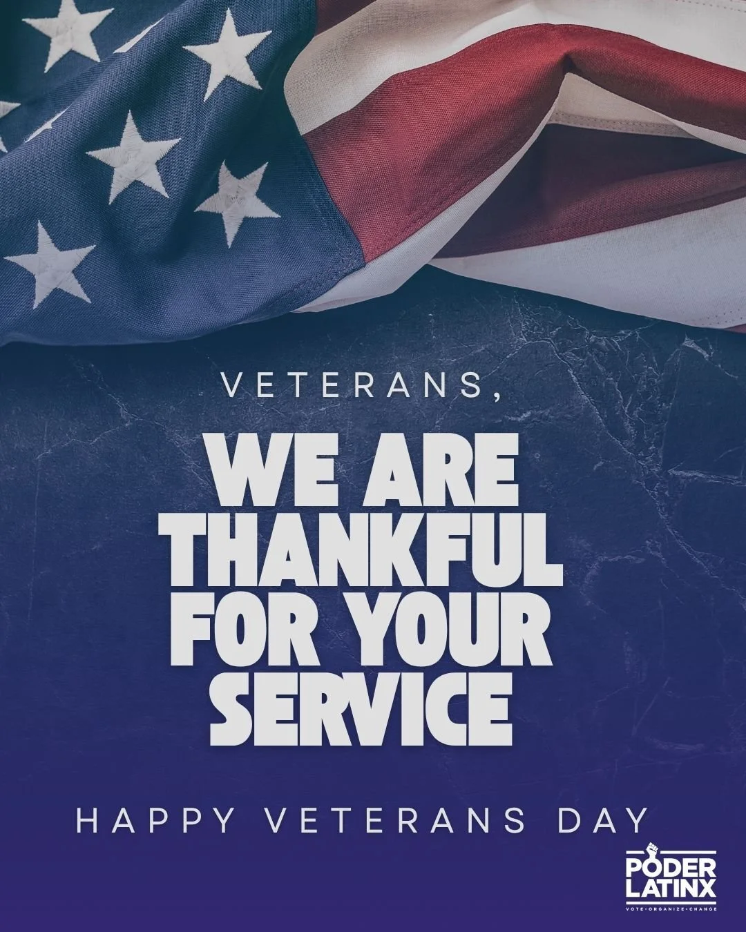 Today, we honor and thank all the brave men and women who have served our country. Your courage, sacrifice, and dedication inspire us every day. 

Hoy honramos y agradecemos a todos los valientes hombres y mujeres que han servido a nuestro pa&iacute;