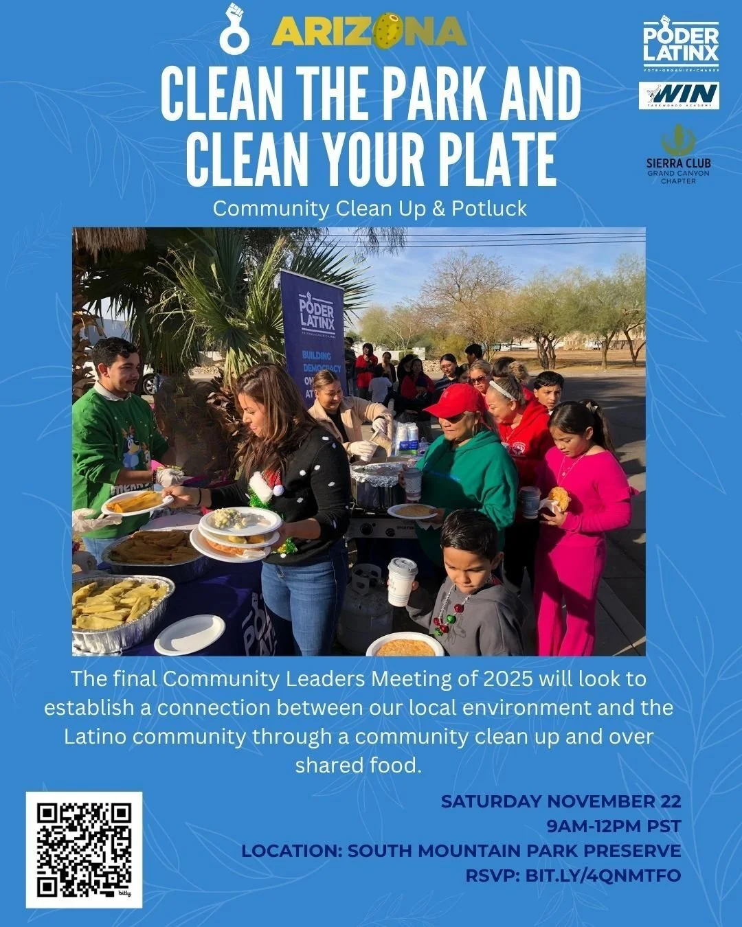 The final Community Leaders Meeting of 2025 will bring us together to connect our local environment with the Latino community through a community clean-up and shared food. Let&rsquo;s show up, take action, and build community together. 🌱🤝

La &uacu