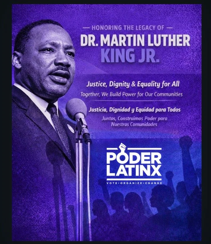 Dr. Martin Luther King Jr. reminded us that justice is built through service, solidarity, and collective action. At our core, this means standing together, protecting the right to vote, defending our dignity, and building lasting people power rooted 