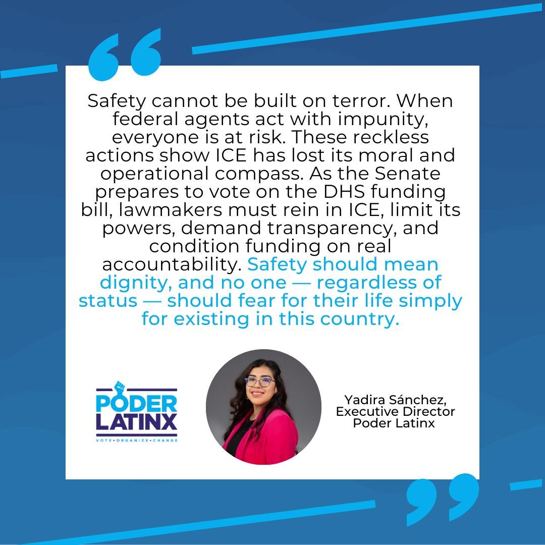 While the administration claims to target &ldquo;violent criminals,&rdquo; too many immigrant families, children, and everyday people are endangered, often without due process or true accountability.  But our civic power is stronger.  As the Senate p