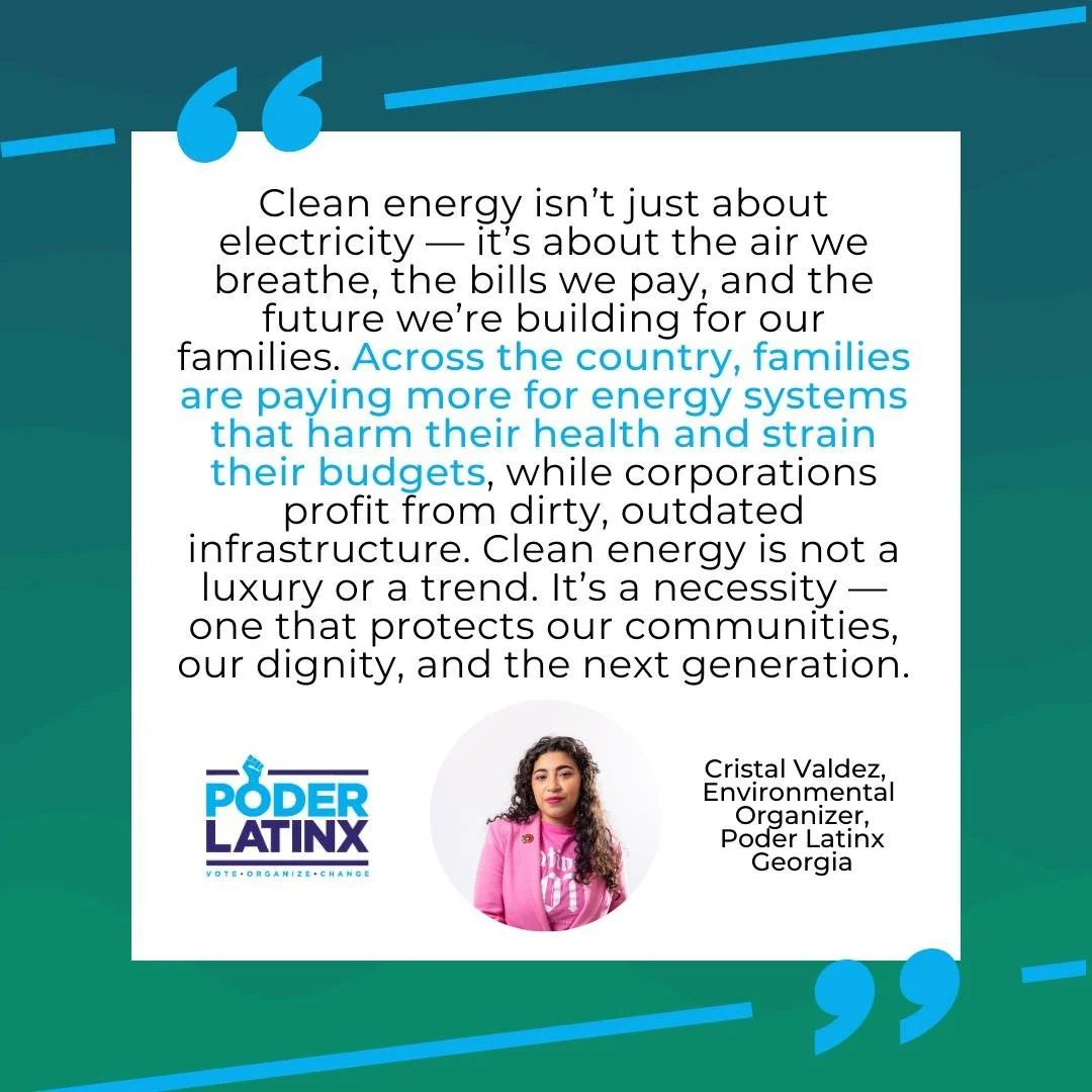 Clean energy isn&rsquo;t a once-a-year conversation, it&rsquo;s a daily reality. ⚡🌱

January 26 is International Day of Clean Energy, but families feel the impact every day, in our energy bills, the air we breathe, and our health. We deserve an ener