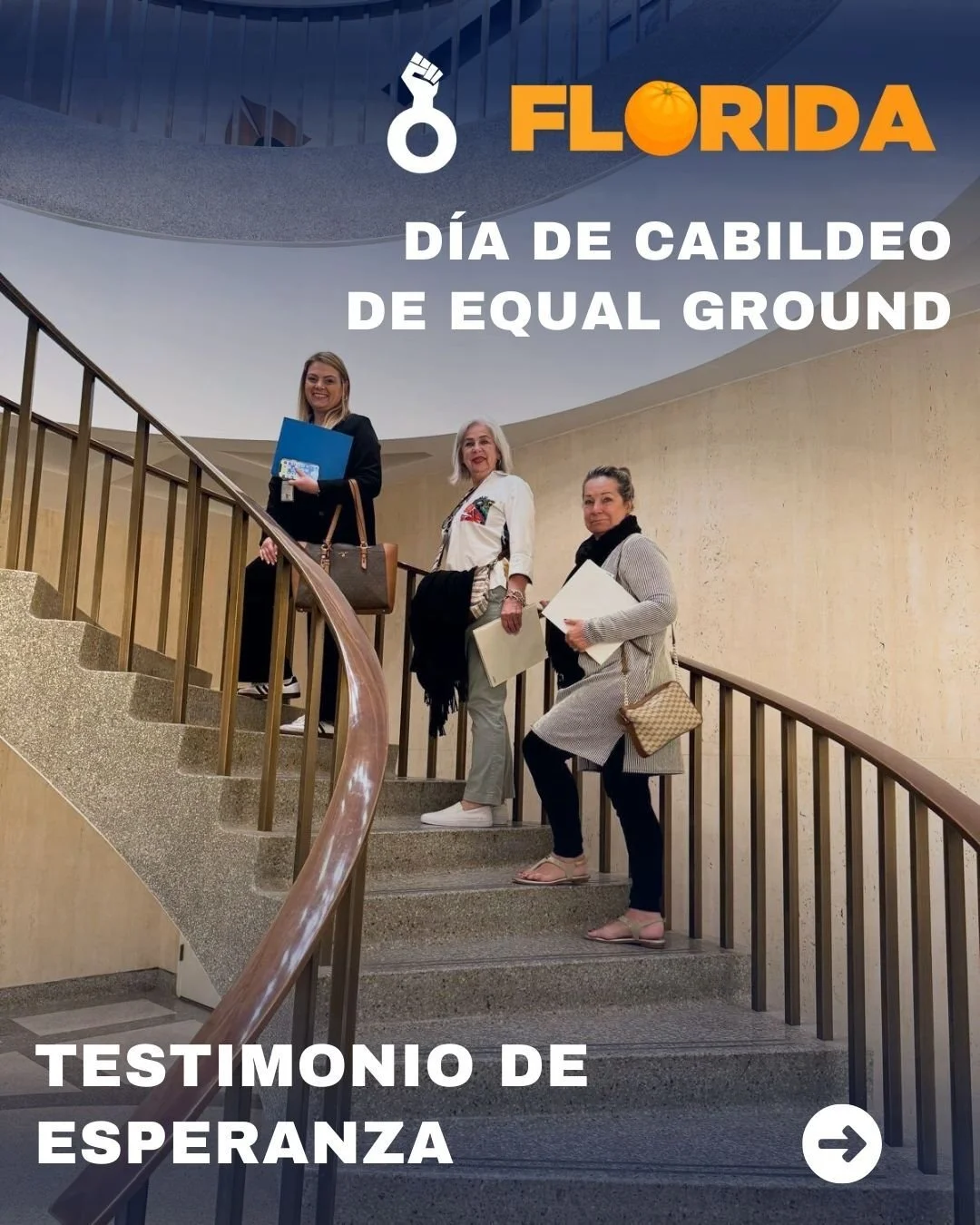 Aqu&iacute; tienen el testimonio de nuestro voluntario que nos acompa&ntilde;&oacute; en Equal Ground el a&ntilde;o pasado! &iexcl;&Uacute;nete a Poder Latinx en el D&iacute;a de Cabildeo de Equal Ground!
Luchemos por pol&iacute;ticas en Tallahassee 