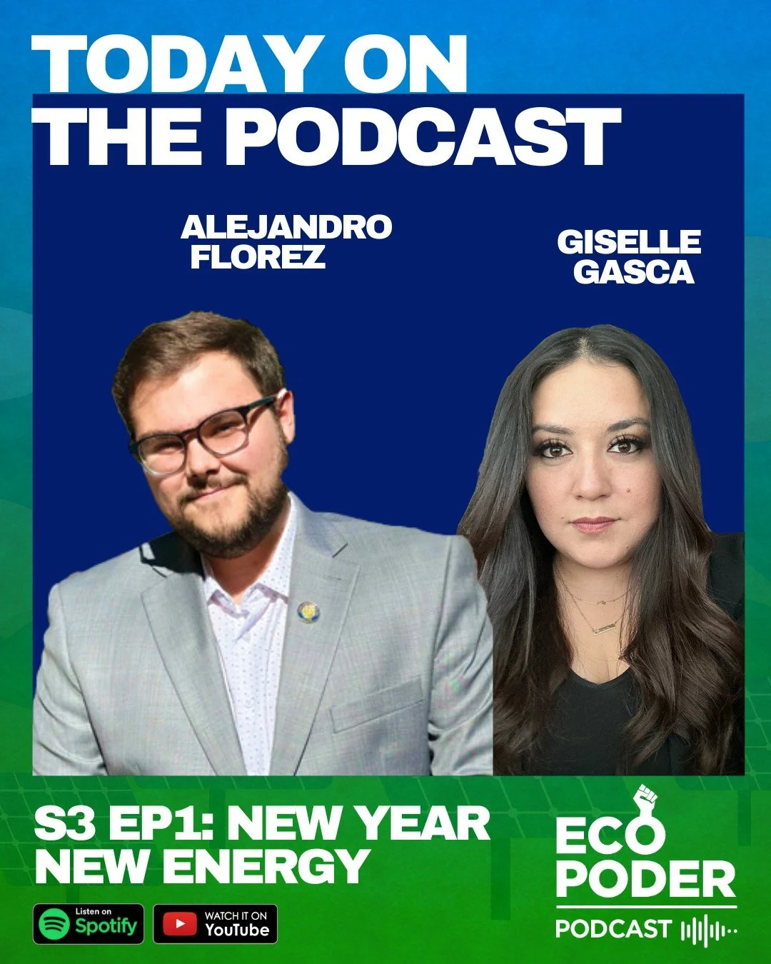 ⚡🎙️ Season 3 is live! New Eco Poder episode: New Year, New Energy

In this episode, we break down energy affordability at home, the barriers our communities face in accessing clean energy, and how power companies often benefit over people. We also u