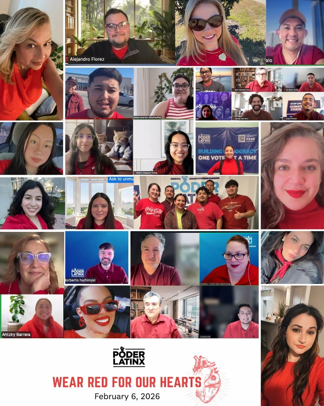 We&rsquo;re wearing red for our hearts ❤️ because cardiovascular disease remains one of the leading health risks in our communities. For Latinx women, barriers to care, chronic stress, and civic health inequities make awareness and collective action 