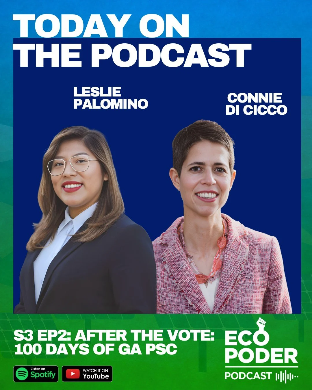 ⚡ 100 days after the PSC elections, Georgia families are still feeling it.

On the latest Eco Poder Podcast, we break down what the Public Service Commission actually does, why it matters for our Latinx communities, and how we can demand better along