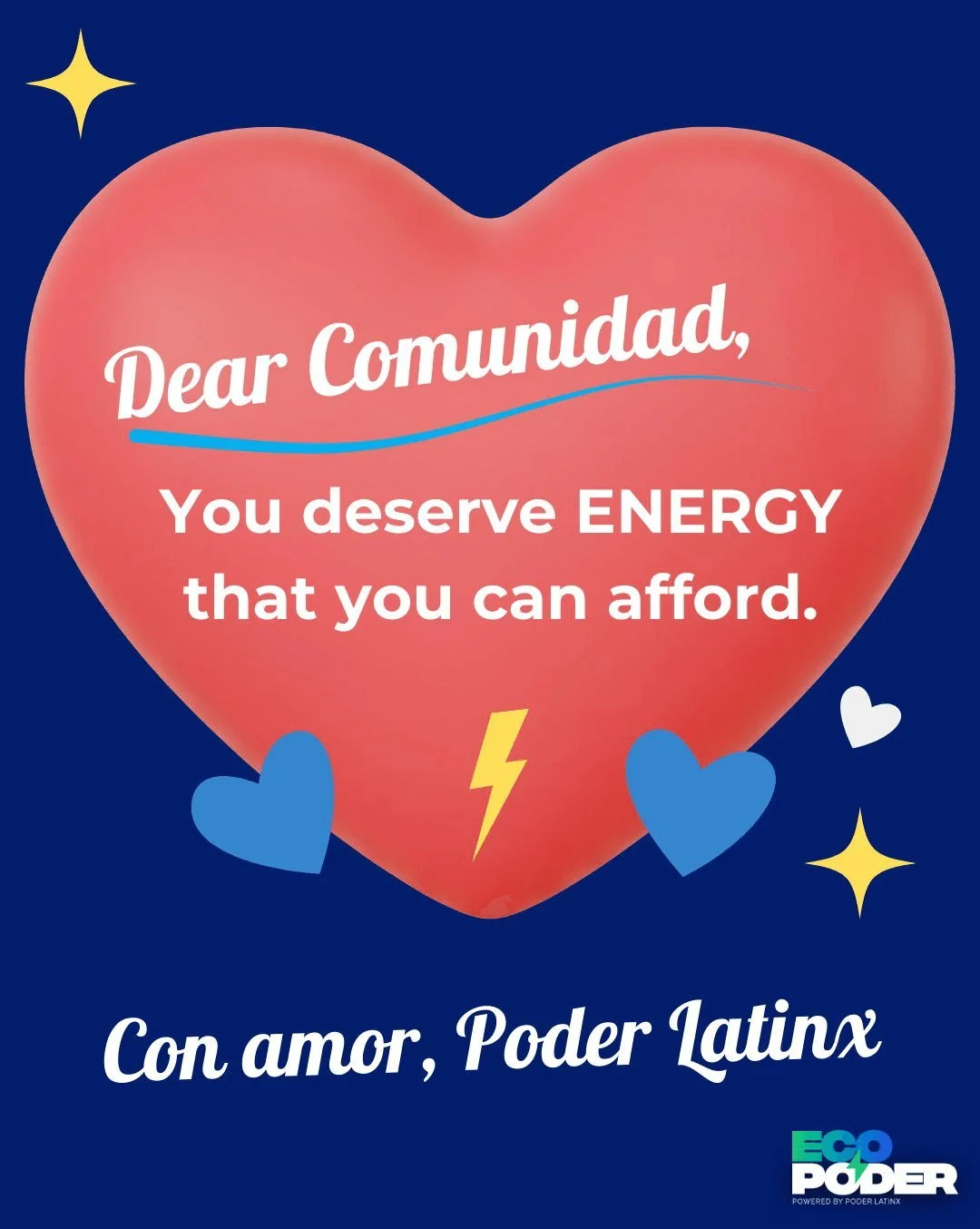 Roses are red 🌹 Bills are high 💸
Utilities keep raising rates&hellip; we&rsquo;re asking WHY.

Latino families deserve affordable, reliable energy. 💙

Take action: https://forms.gle/uT34ZmTSay2iP4hh7

#PoderLatinx #EnergyJustice #LoveYourCommunity