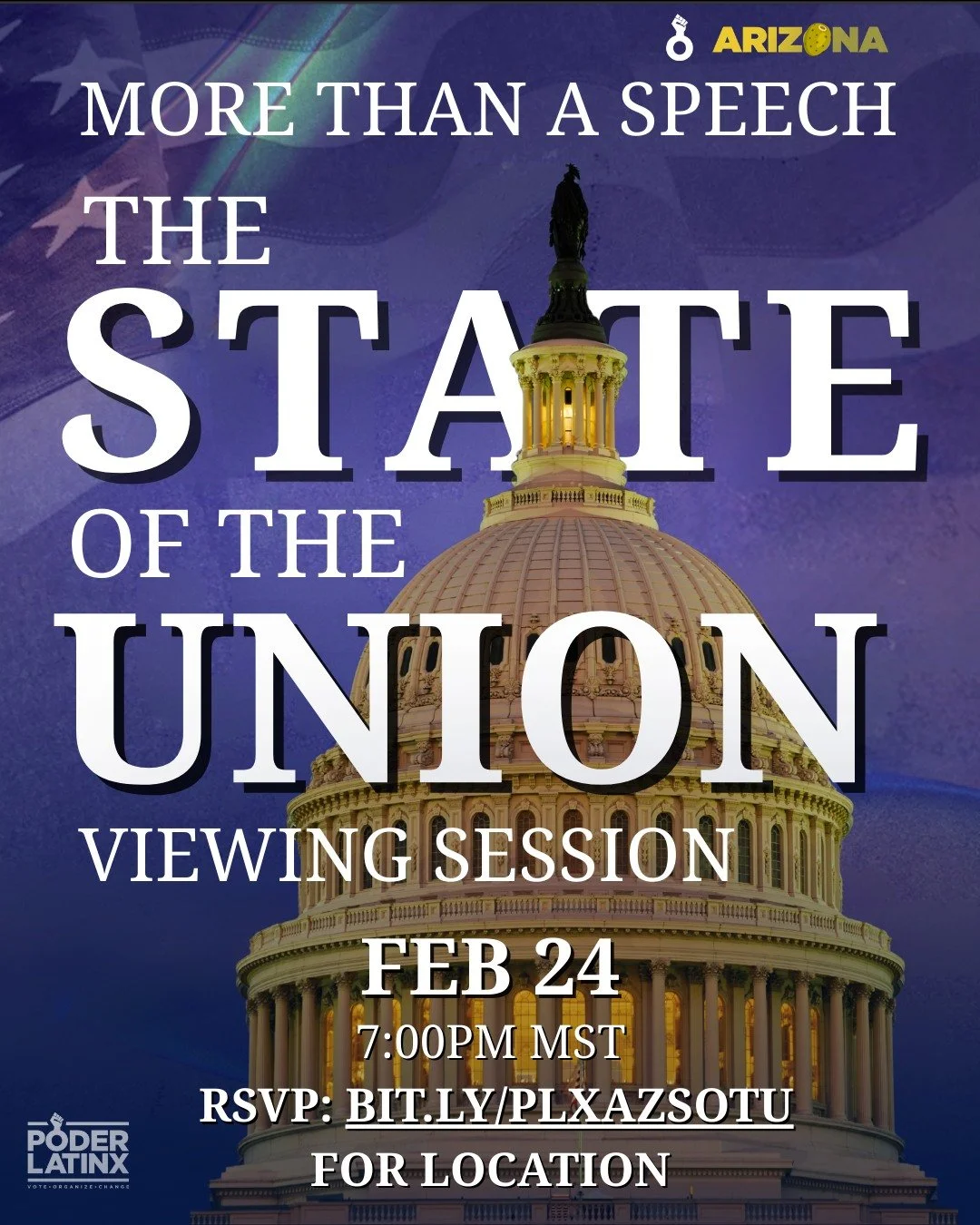 🌵 Arizona, join us in person for a State of the Union Viewing Session!
Let&rsquo;s come together as a community to watch, reflect, and talk about what this moment means for Arizona families. Stay after the address for live discussion and community r