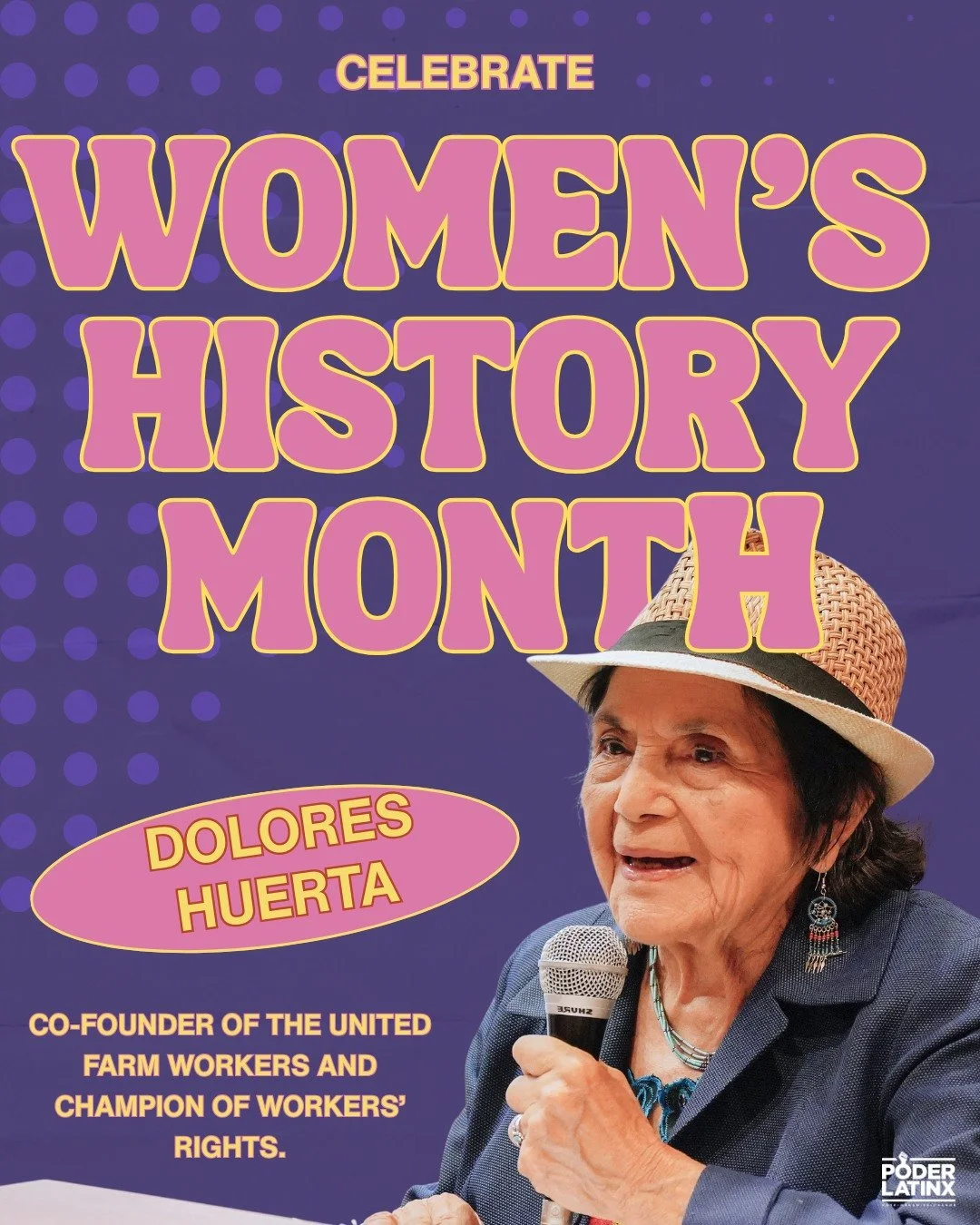 This Women&rsquo;s History Month, we honor the legacy of Dolores Huerta&mdash;a fearless organizer, labor leader, and champion for justice. ✊🏽✨
Her work reminds us that real change happens when communities come together and raise their voices. From 