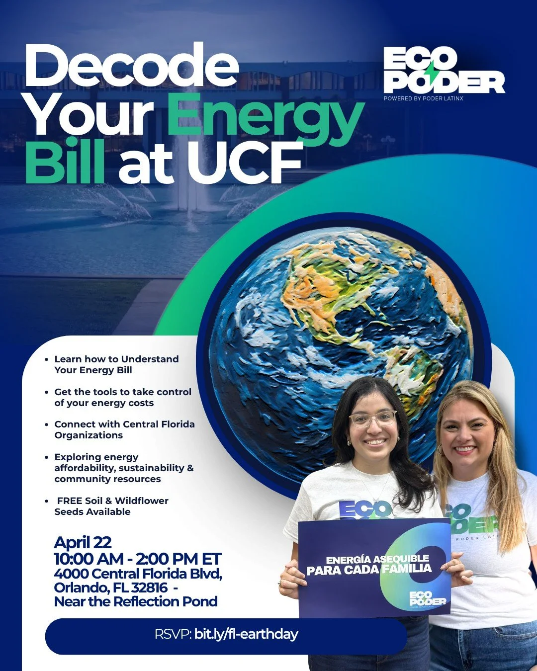 ⚡ Learn how to understand your energy bill and take control of your energy costs!
Connect with organizations across Central Florida and explore energy affordability, sustainability, and community resources. 🌎💡

🌱 Plus, FREE soil &amp; wildflower s