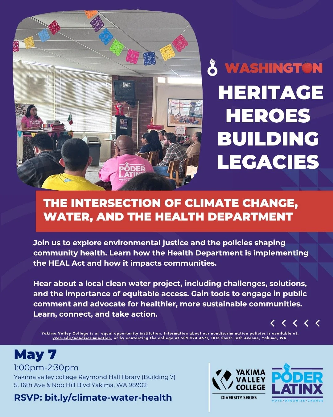 🌱 Learn. Connect. Take action.
Join us to explore environmental justice and the policies shaping community health. Hear how the Health Department is implementing the HEAL Act&mdash;and what it means for our communities.

Plus, dive into a local clea