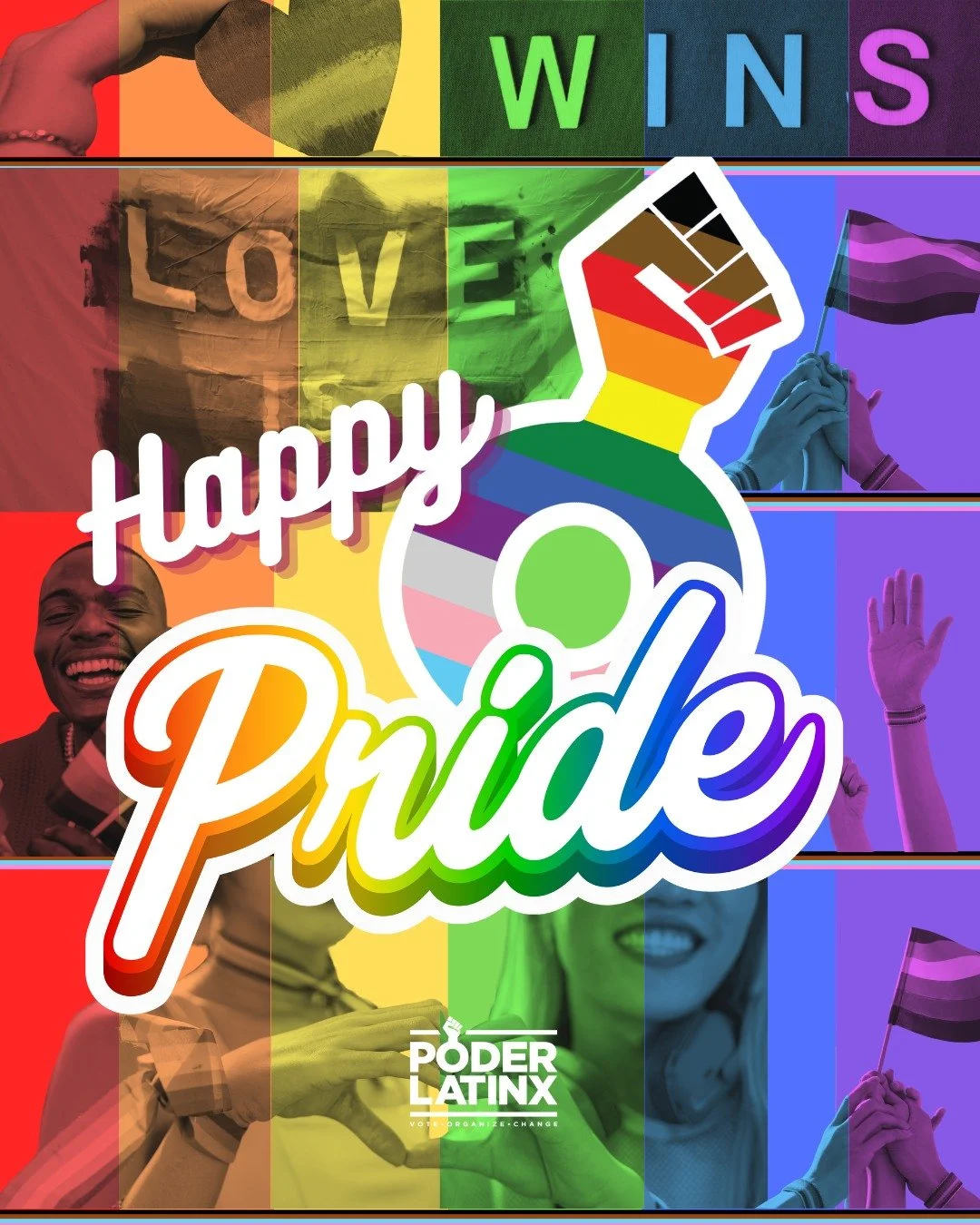 🏳️&zwj;🌈 Happy Pride Month!
Poder Latinx proudly celebrates the LGBTQ+ Latinx community and the power of showing up, speaking out, and making your voice heard.

This Pride Month, let's build power through civic engagement and get vote-ready. Visit 