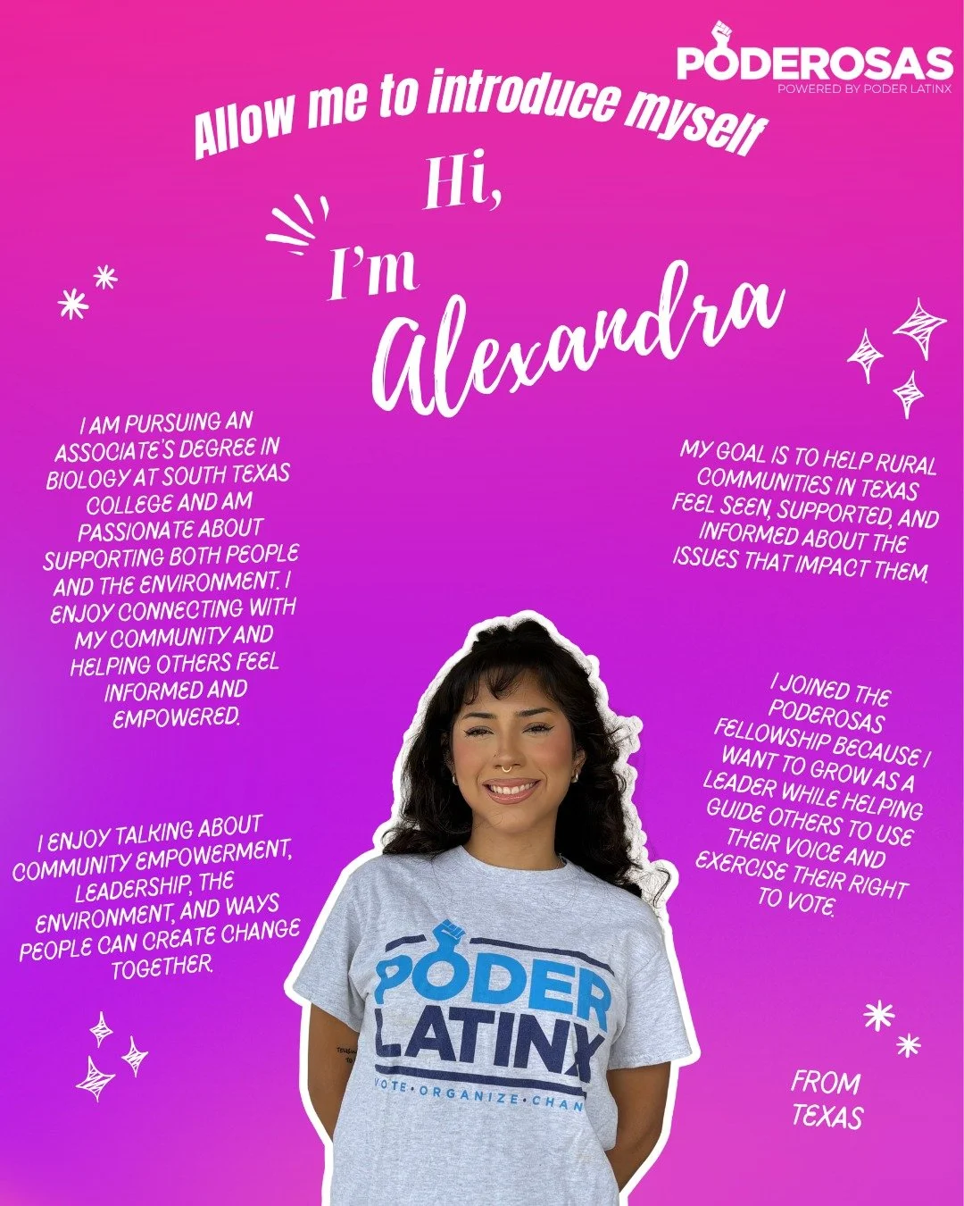 💜 Building the Latina Electorate starts with investing in Latina leadership.

Meet a few of the Poderosas from Cohort VI, our largest fellowship class yet. These emerging leaders are organizing their communities, sharing their stories, and helping s