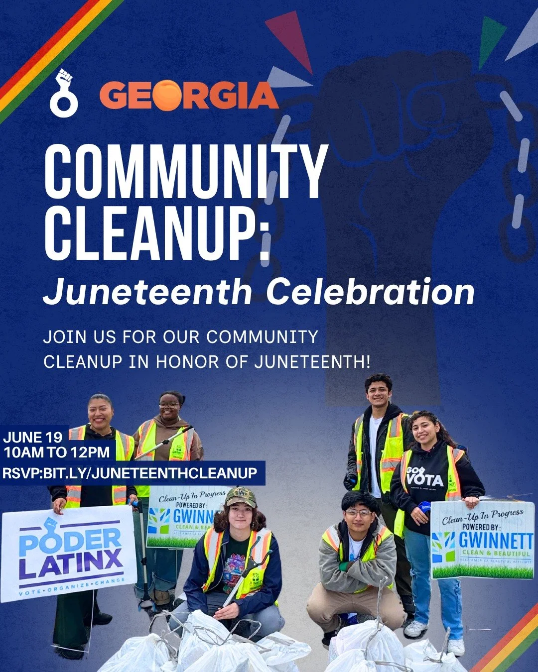 🌱 Join us for our Juneteenth Community Cleanup! | &iexcl;Acomp&aacute;&ntilde;anos en nuestra Limpieza Comunitaria de Juneteenth!

This Juneteenth, let's come together in service, community, and collective care. Help us beautify our neighborhood whi