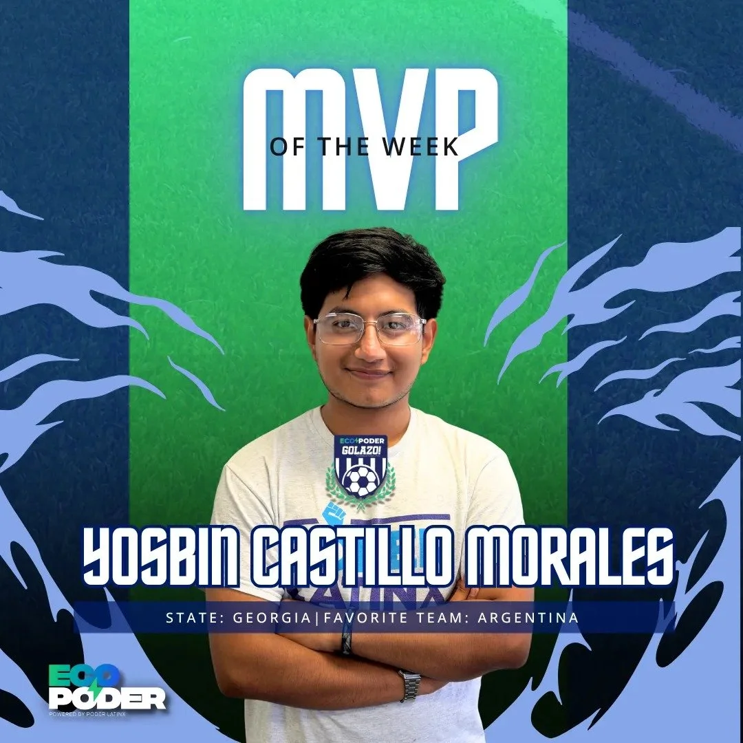 MVP of the Week ⚽🌱

Celebrating the volunteers powering Eco GOLAZO! Every Friday we highlight someone making impact through soccer, climate action, and civic participation.

This week&rsquo;s MVP: Yosbin Castillo Morales, Georgia 🇬🇹 
A dedicated v
