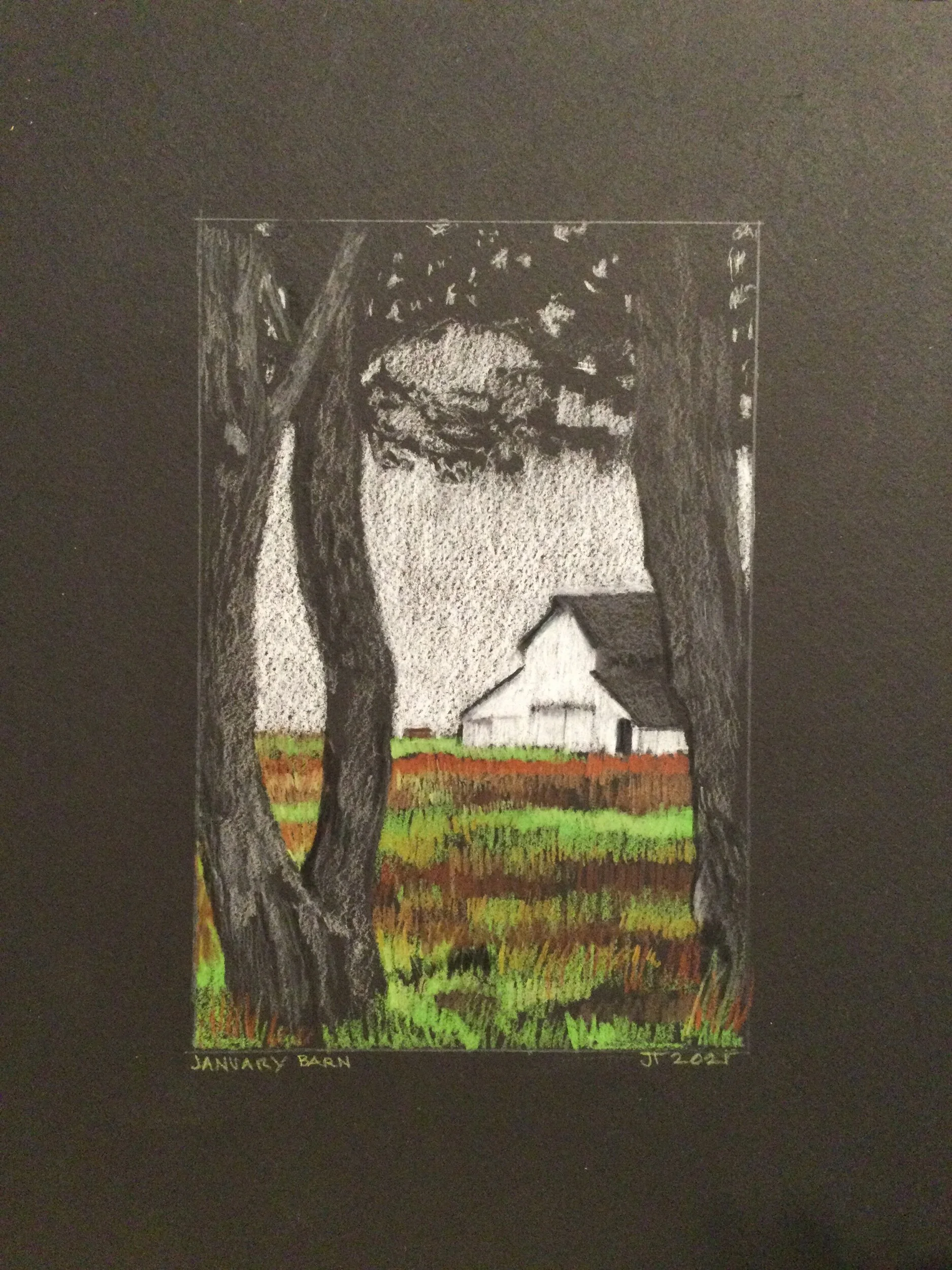 January/Barn 9x12”