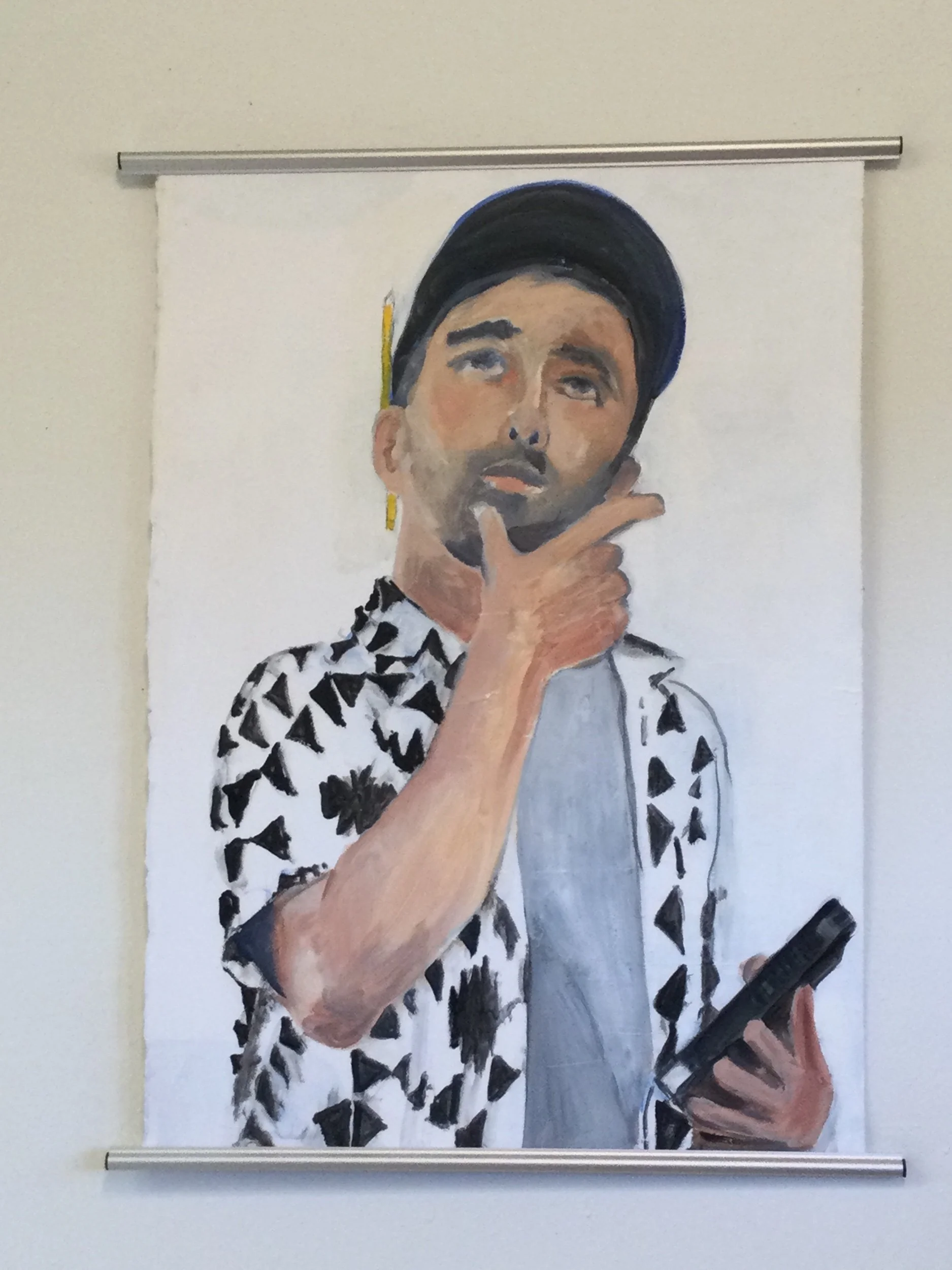 SIMON, 21 X 30”, Oil on Arches paper , 2022
