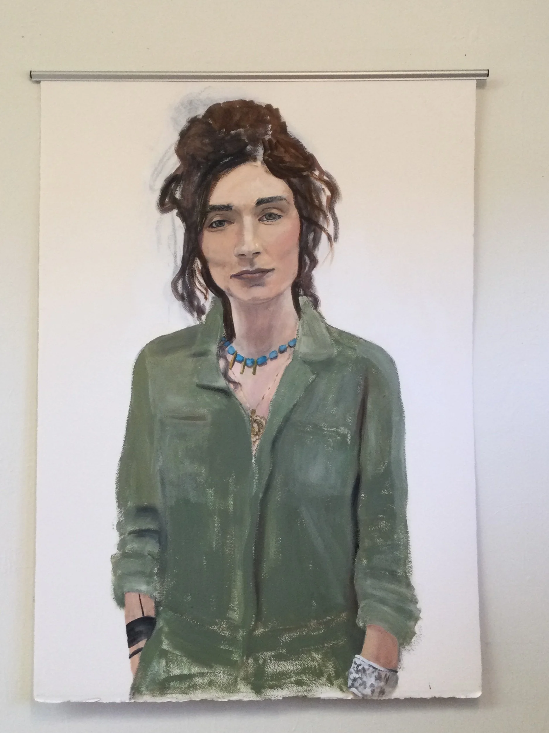 ANNE MARIE, 30 X42”, Oil on Arches paper, 022