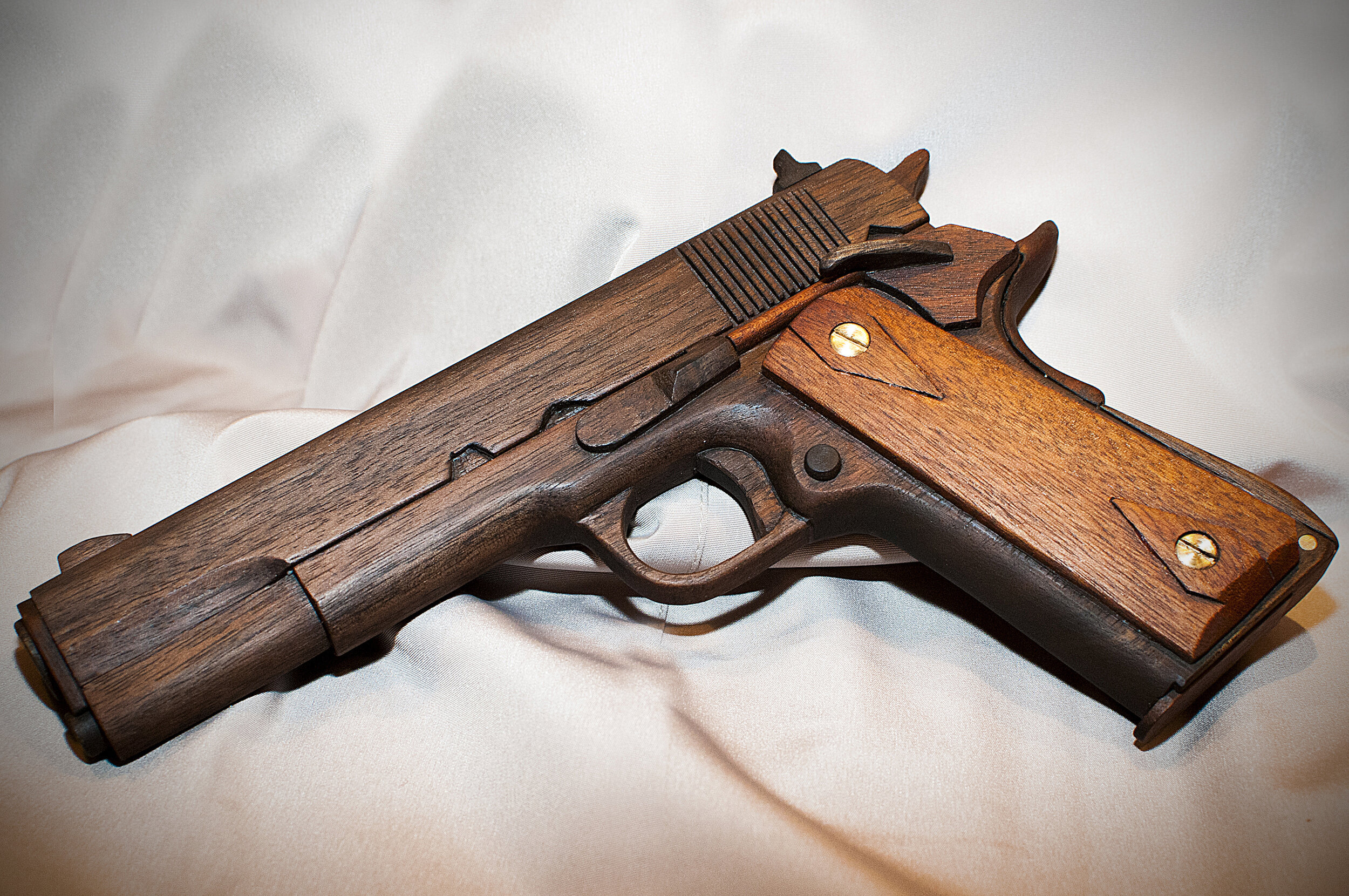 ALL WOOD 1911 PISTOL, LEFT SIDE