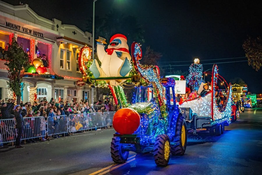 Lighted Tractor Parade