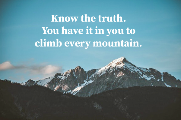 Believing in yourself