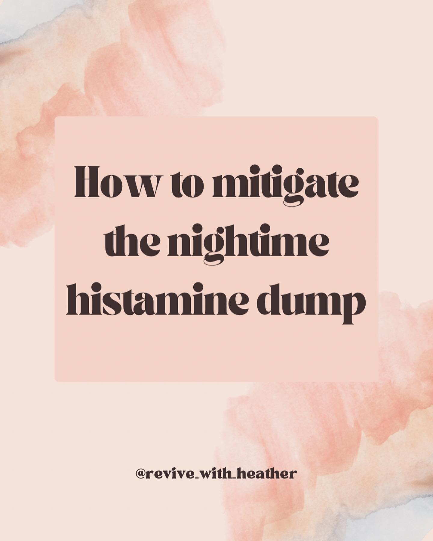 Do you struggle with high histamine at night?

That might look like

- waking up with histamine symptoms like hives, swelling, sinus congestion
-trouble falling asleep or waking up at 1-3am
-anxiety, racing thoughts
-skin itching, eczema flares

For 