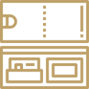 A black and white illustration of a coffee mug with steam rising from it, placed on a saucer.