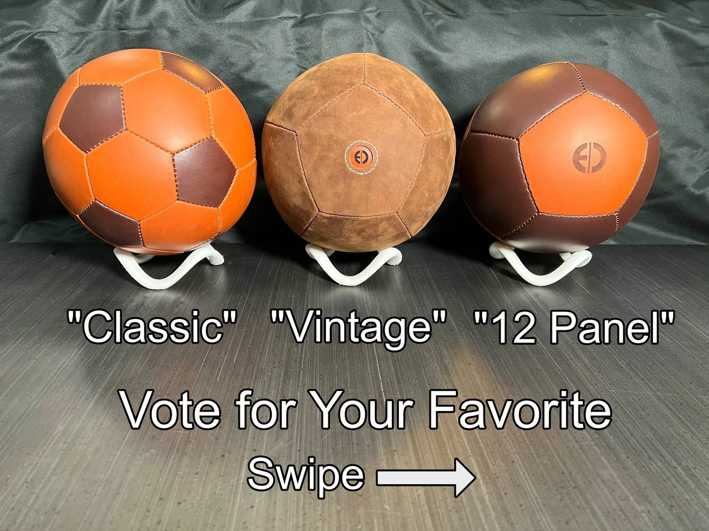 Hand Stitched Leather Soccer Balls // Vote for your favorite in the comments!

___________

When I picked up the dies from @jonpaulsballs to make the classic 32 panel soccer ball that I posted about a couple weeks ago, I also picked up a die to make 