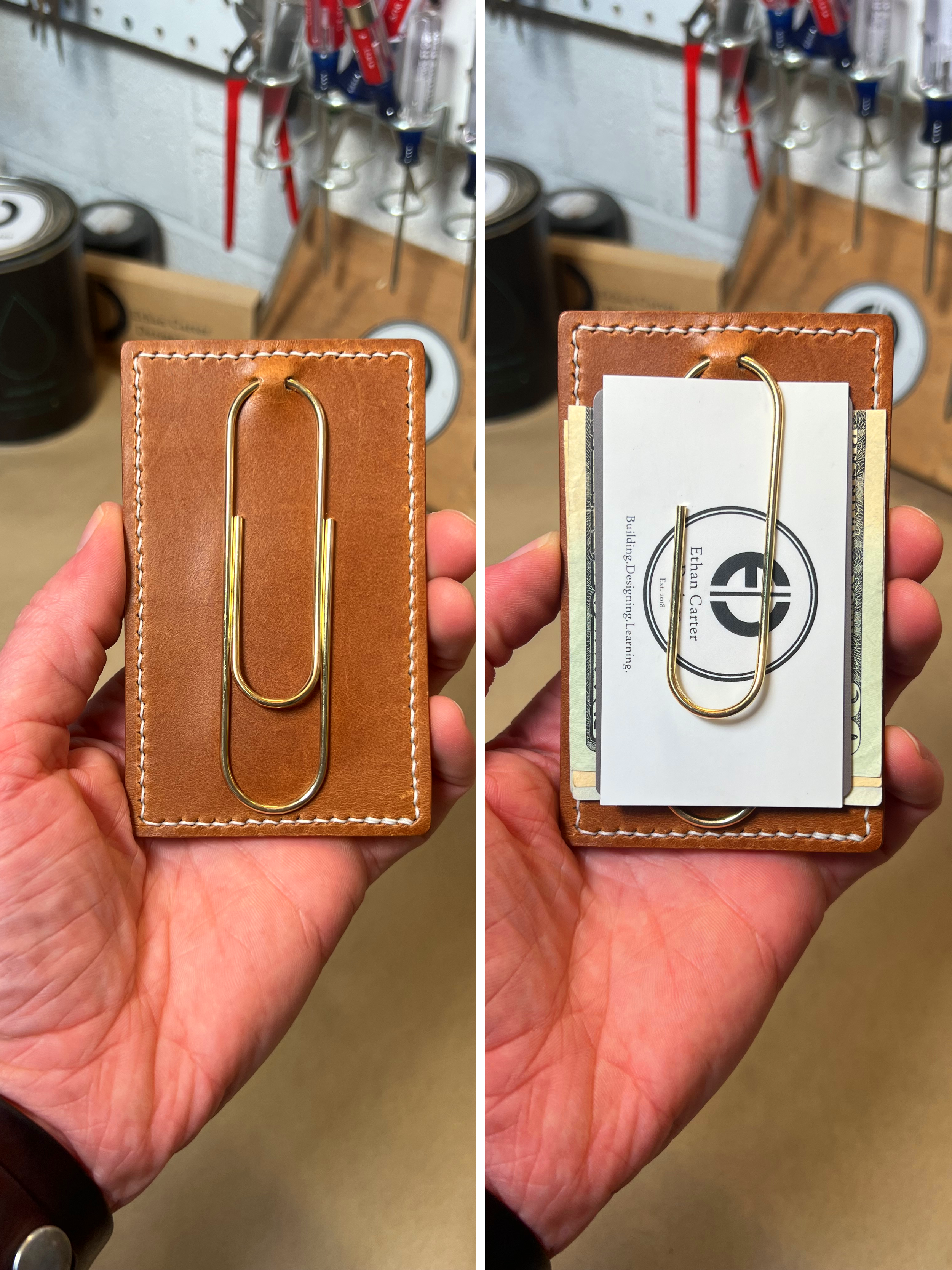 PRESALE - Paper/Money Clip Magnetic Leather Wallet