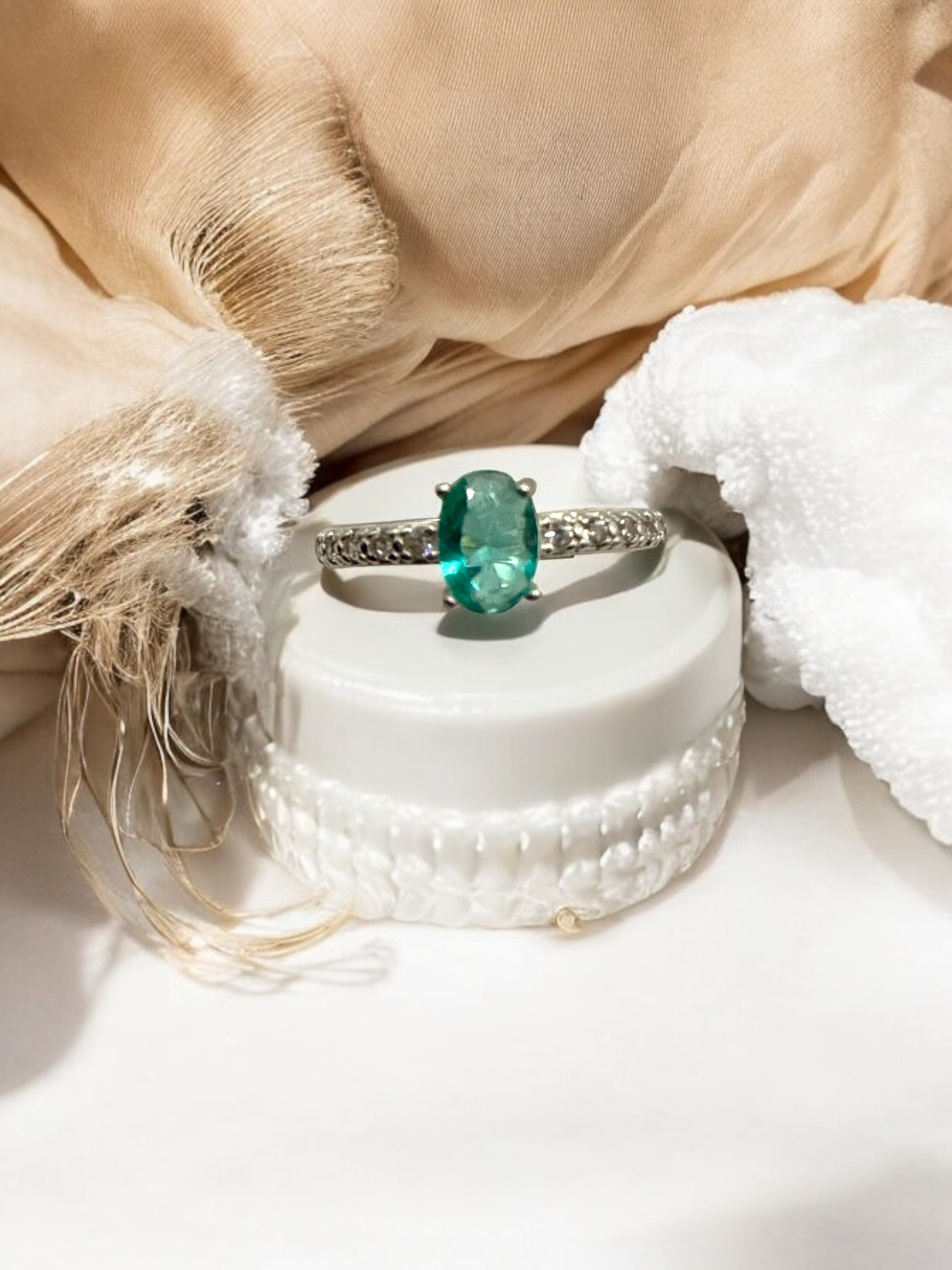 Parahyba Solitaire Ring