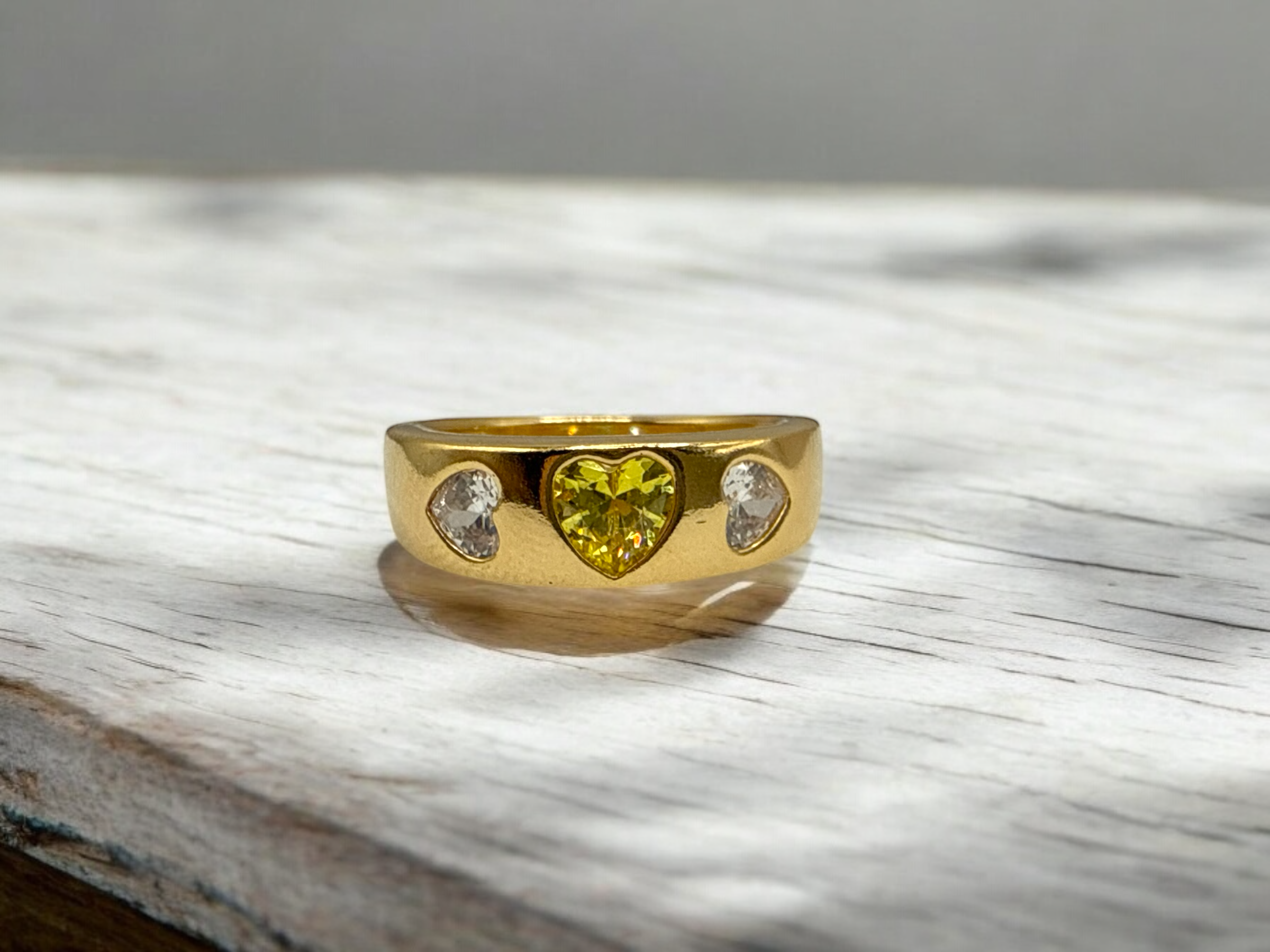 Golden Heart Ring