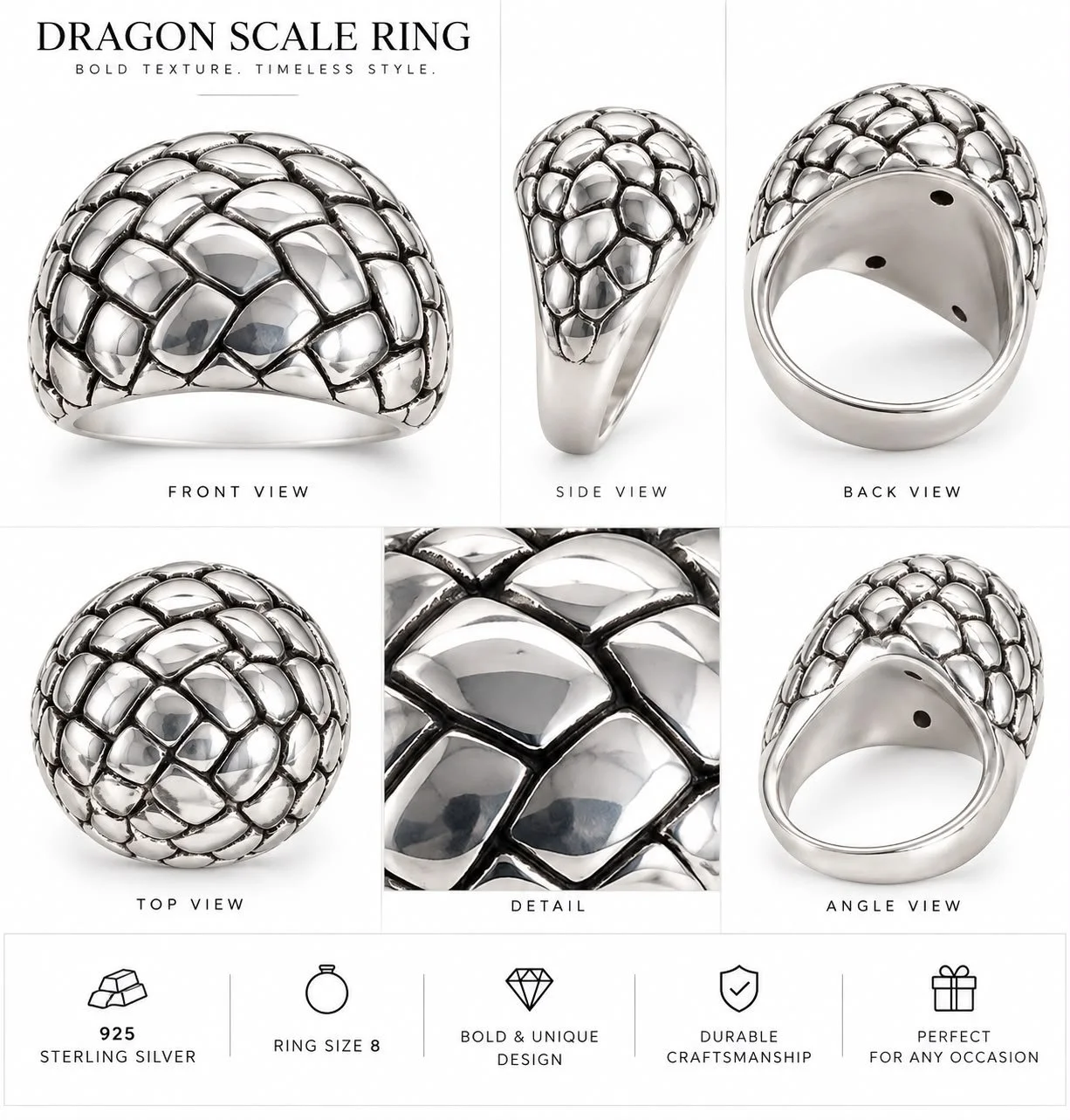 Dragon Scale Sterling Silver Statement Ring1.jpeg