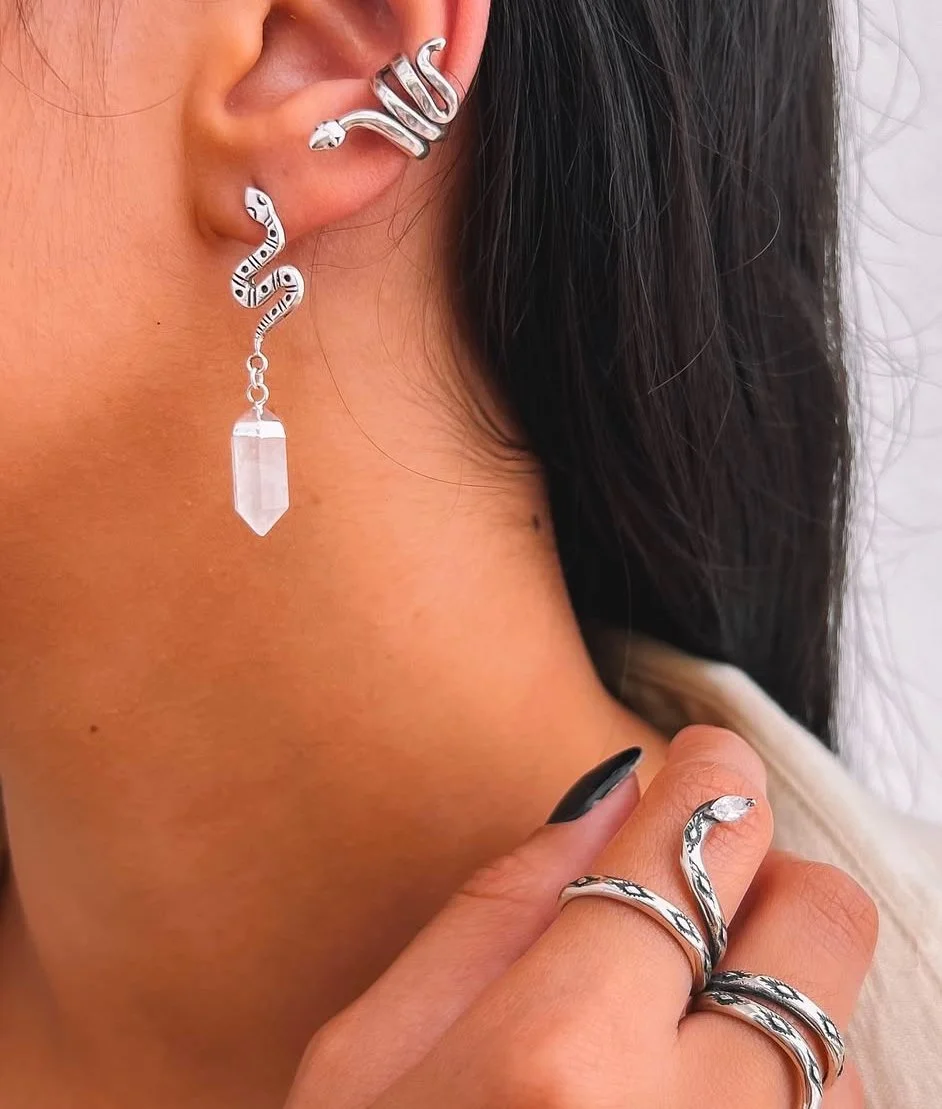 Serpent Rose Quartz Drops model.JPEG