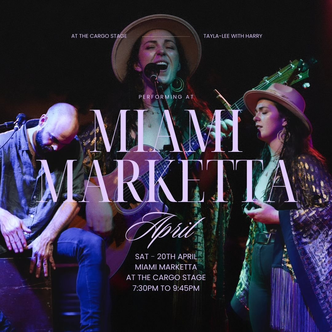 Very excited to be back performing at @miamimarketta this Saturday ✨️ We also have a very special soul's birthday (week), he is the man behind the Cajon @theharryloweshow 🙌 Very grateful for this legend; the energy he puts into each of my shows, and