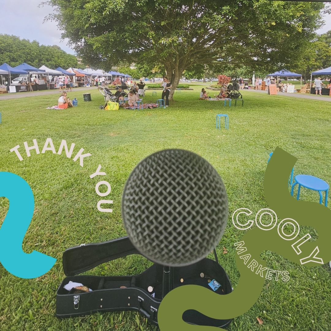 A big THANK YOU to the @coolycommunitymarkets for having me perform this morning. Absolutely love the atmosphere the Cooly Market provides with the local businesses and farmers from northern rivers/Gold Coast area ✨️ If you are looking for a market o