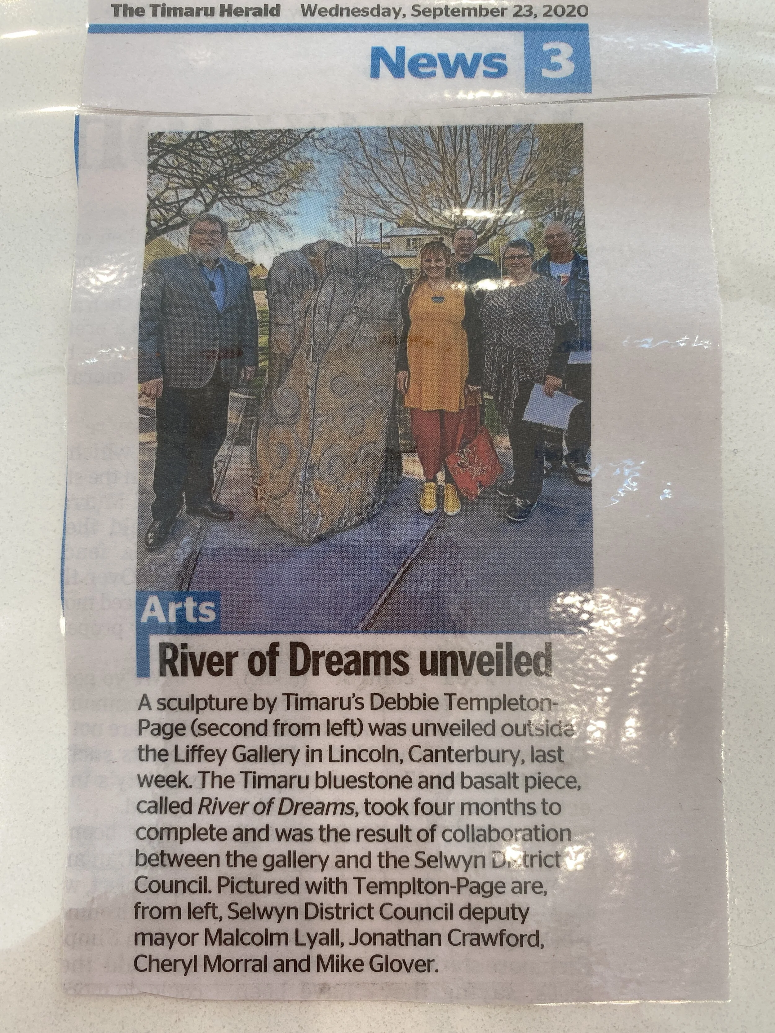 Debbie Templeton Page - River of Dreams unveiled