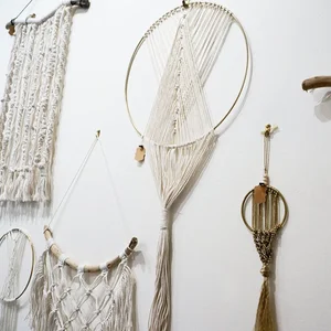 Gold Hoop Macrame Wall Hanging — revel artistry collection